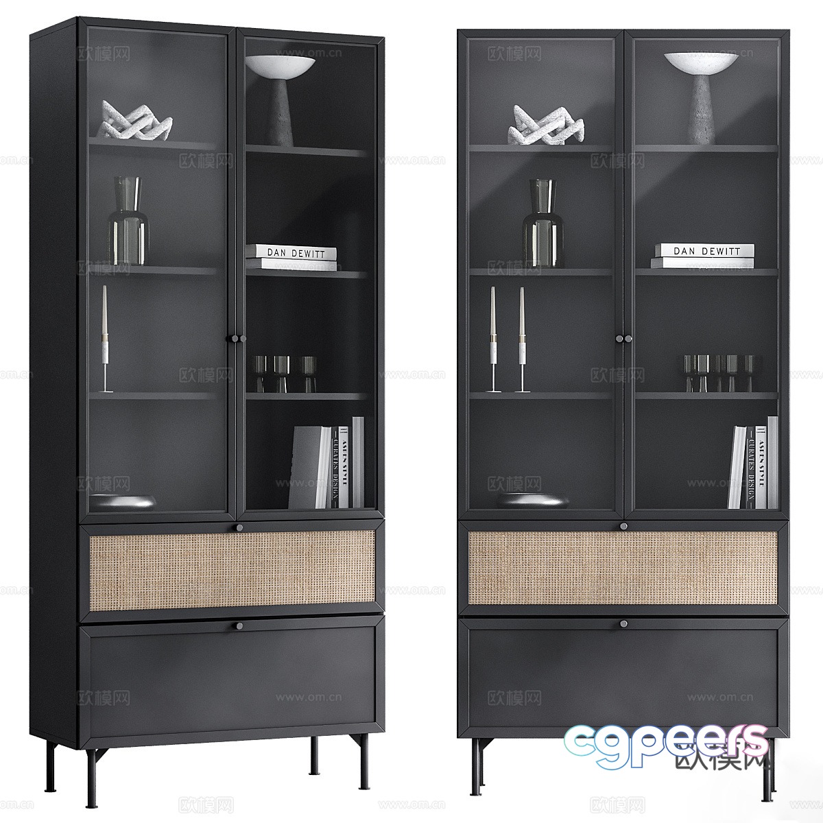 Bookcase 3d model Bookcase 3d model