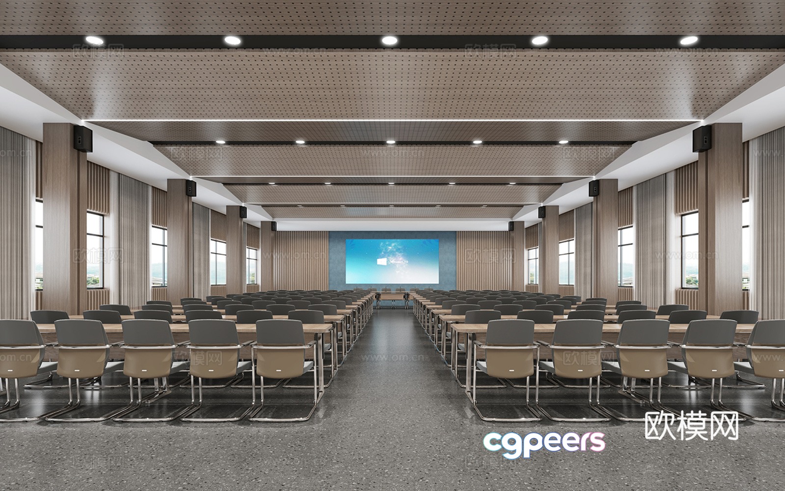Lecture hall 3d model Lecture hall 3d model