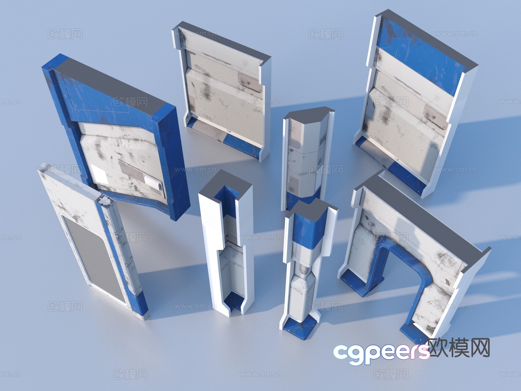 Hardware mechanical parts cabin components 3D model Hardware mechanical parts cabin components 3D model