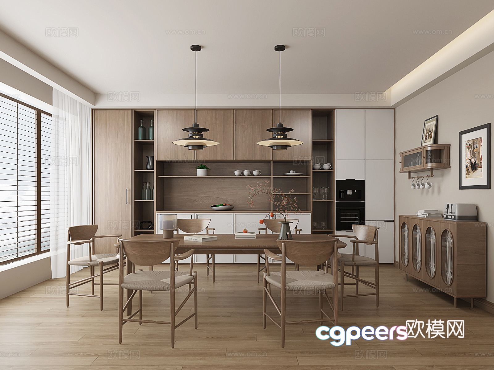 Medium vintage style restaurant 3d model Medium vintage style restaurant 3d model