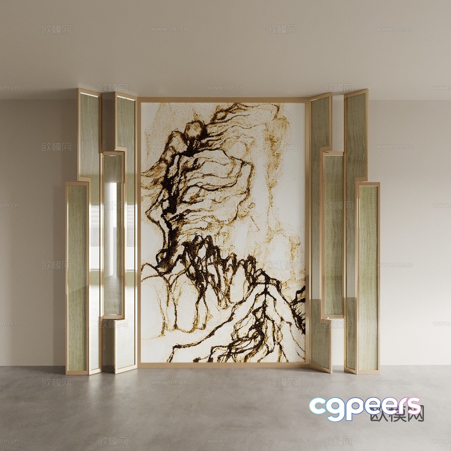 Screen partition 3d model Screen partition 3d model