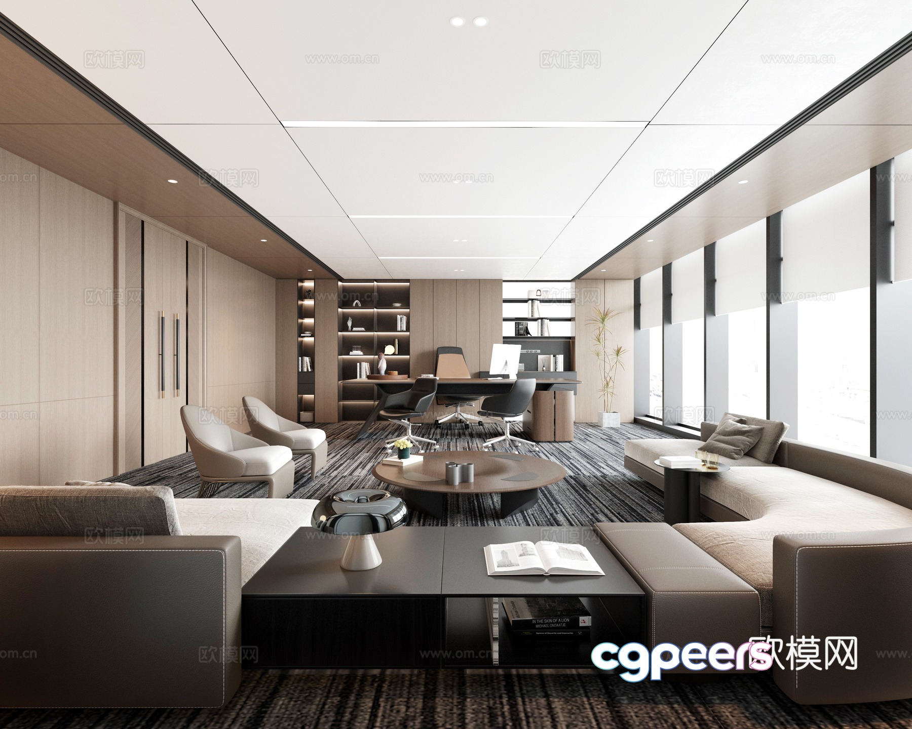 Modern office 3d model Modern office 3d model
