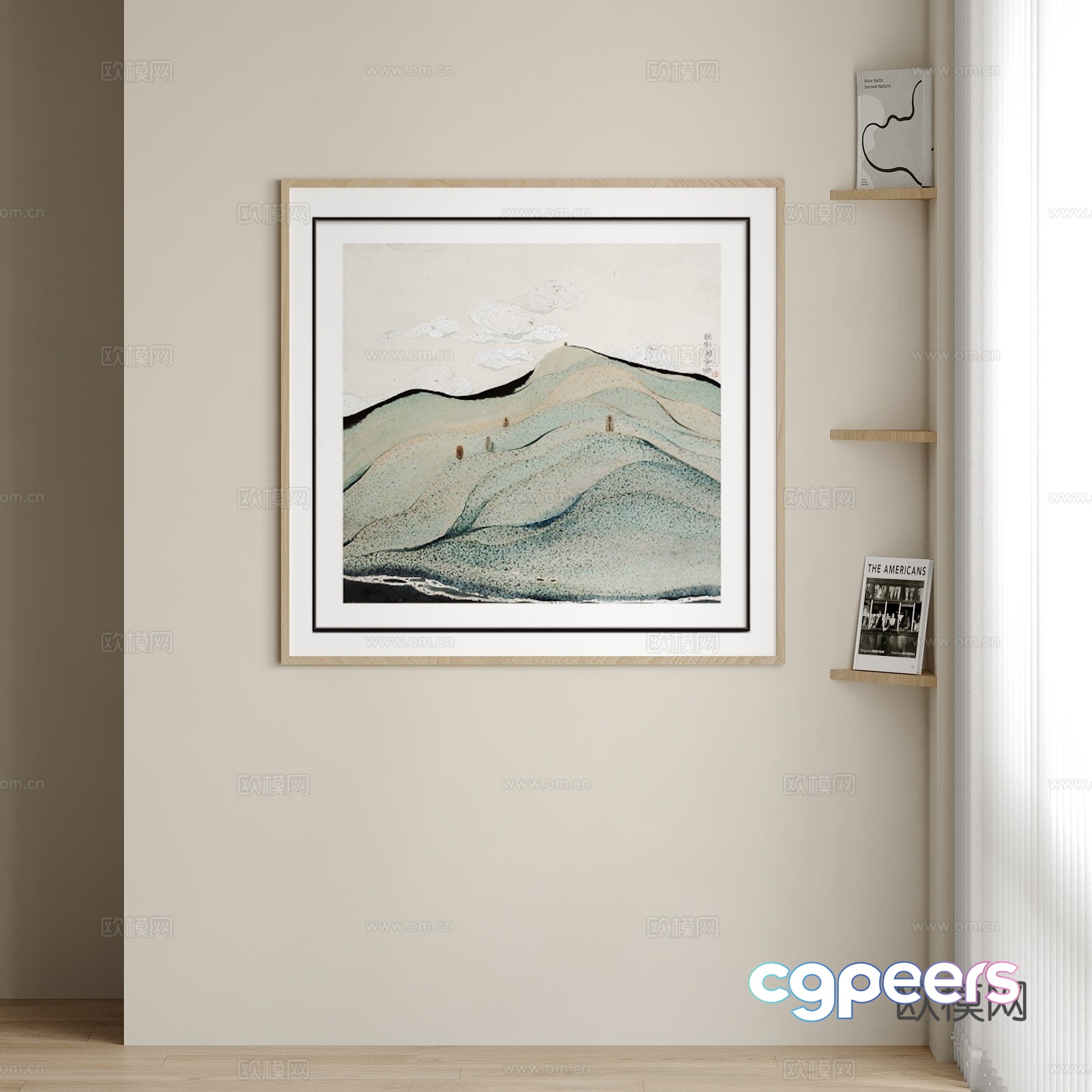 Modern hanging paintings decorative painting 3d model Modern hanging paintings decorative painting 3d model