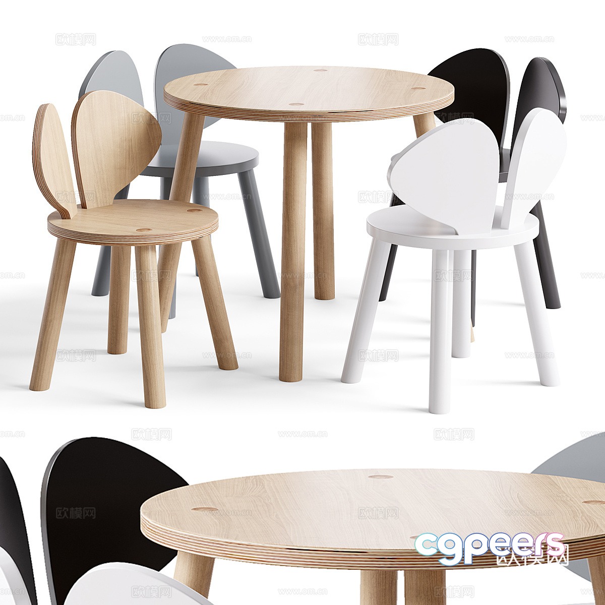 Oak chair 3d model Oak chair 3d model