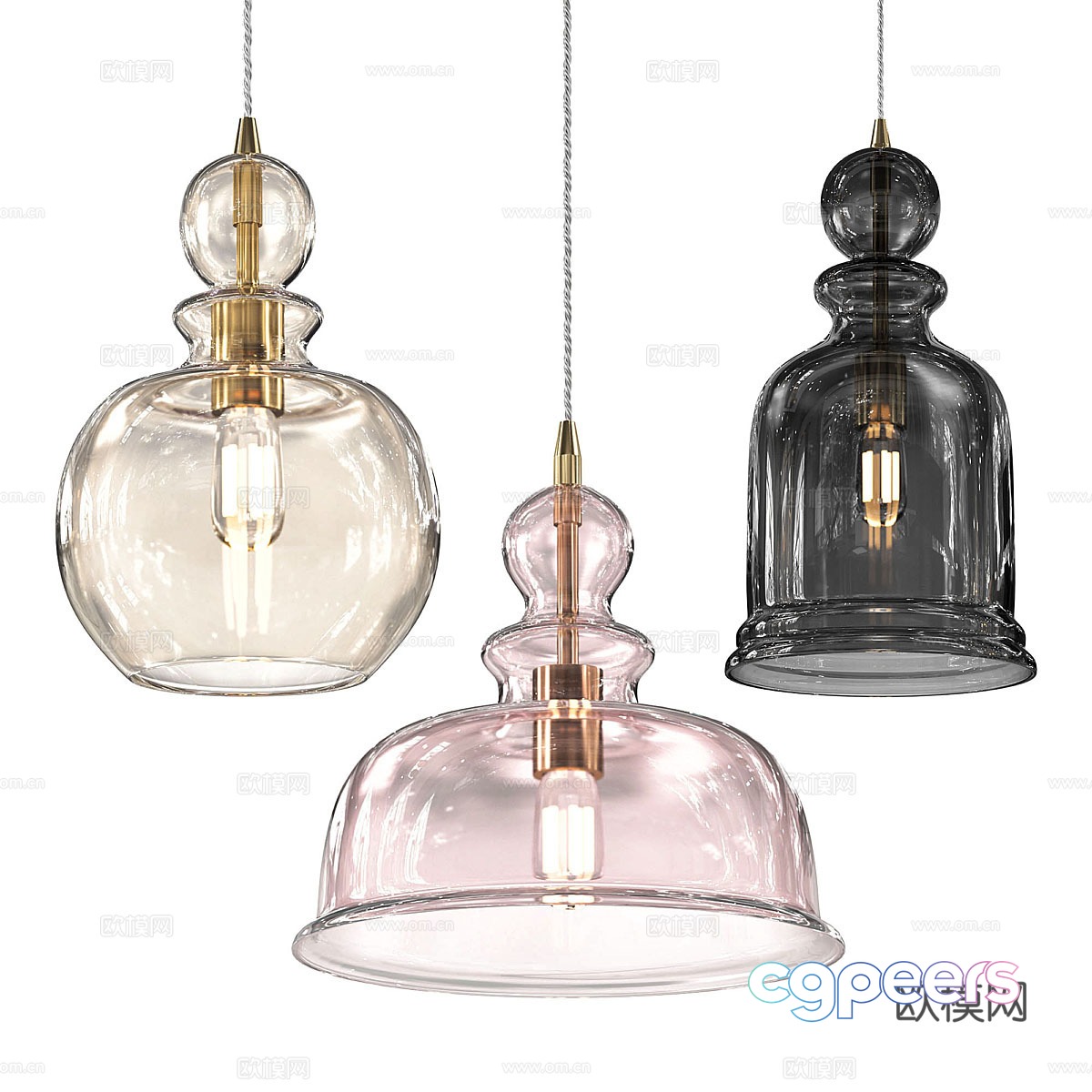 Modern Cream Style Tone Chandelier 3d Model Modern Cream Style Tone Chandelier 3d Model