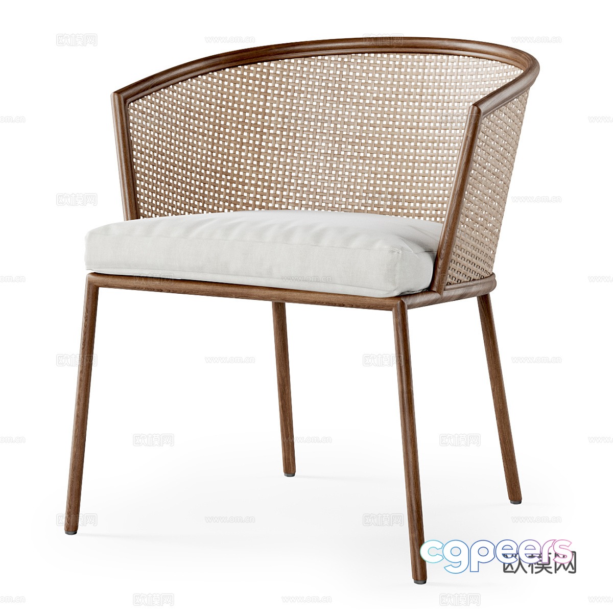 Medium-old single chair Wasabi style dining chair Wasabi style leisure chair Rattan single chair Rattan casual chair 3D model Medium-old single chair Wasabi style dining chair Wasabi style leisure chair Rattan single chair Rattan casual chair 3D model
