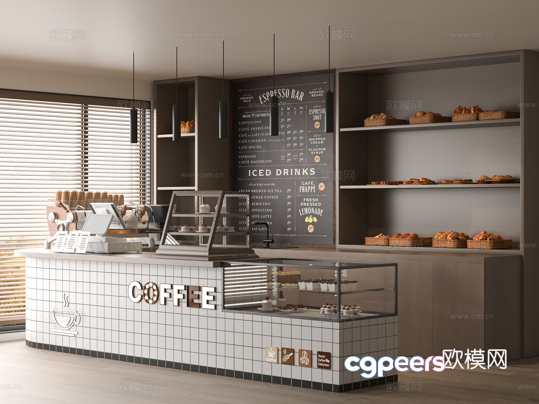 Modern bakery 3d model Modern bakery 3d model