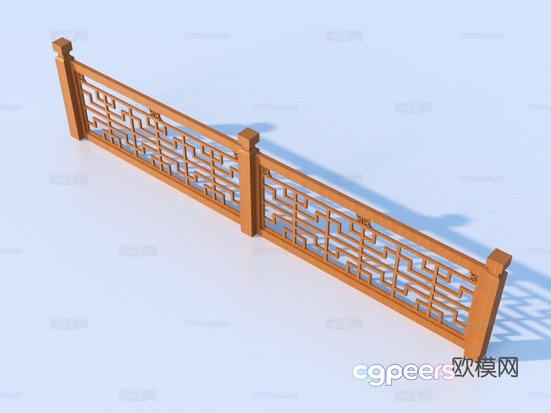 Fence Guardrail Railing 3d Model Fence Guardrail Railing 3d Model