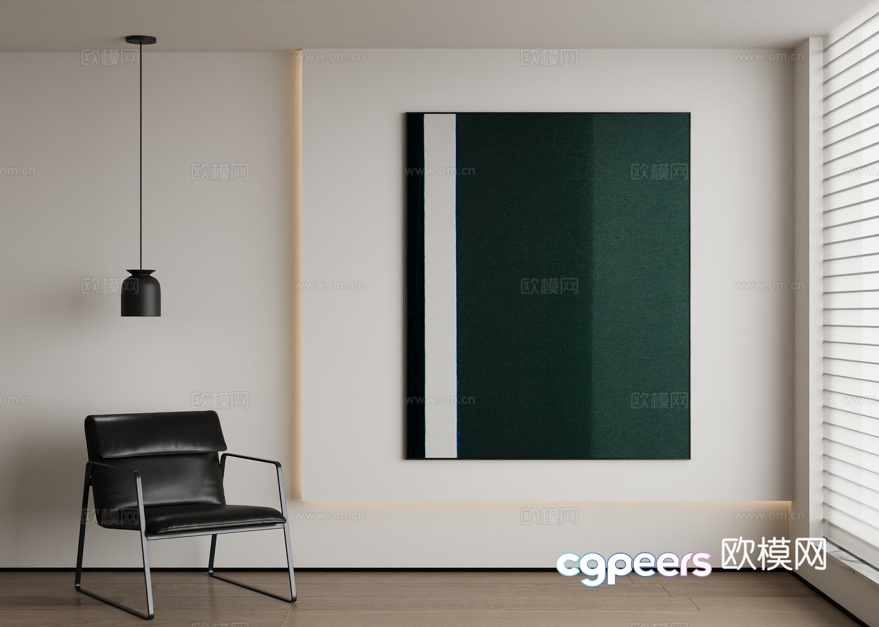 Modern decorative painting 3d model Modern decorative painting 3d model