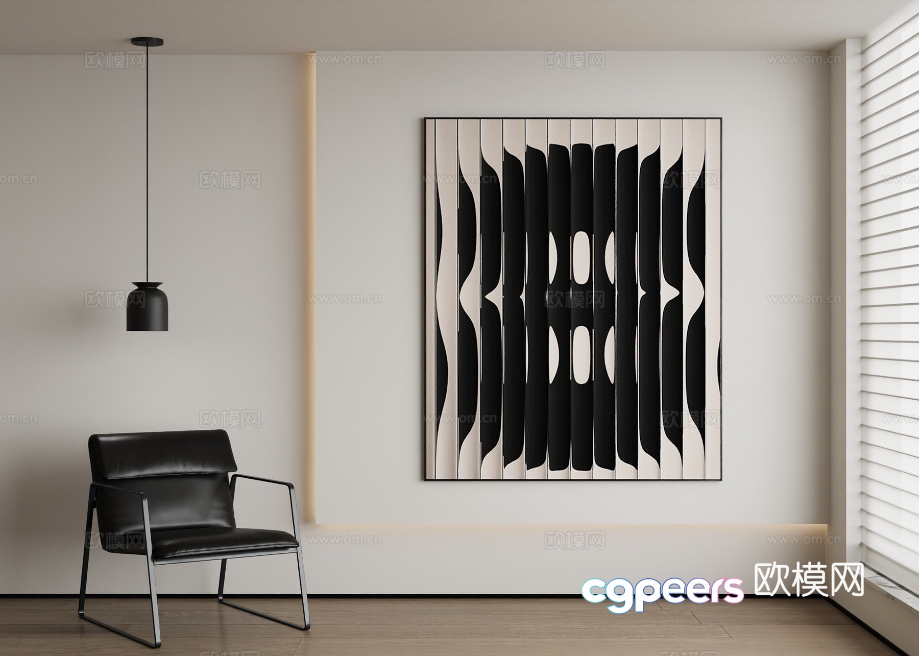 Modern decorative painting 3d model Modern decorative painting 3d model