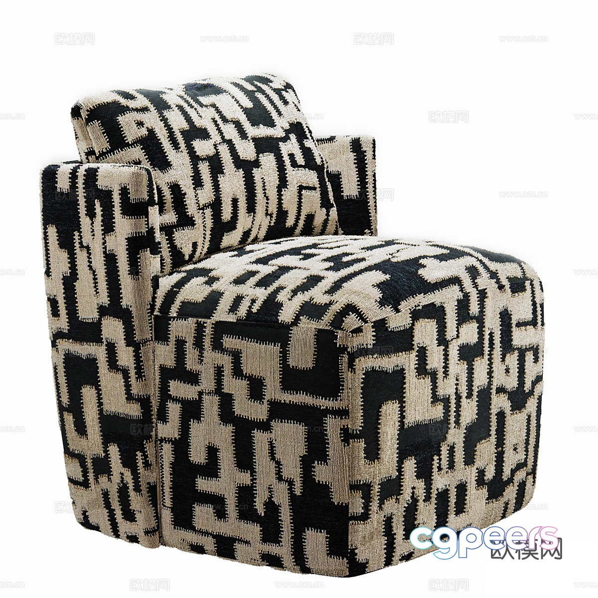 Modern Italian Vera Club casual sofa 3d model Modern Italian Vera Club casual sofa 3d model