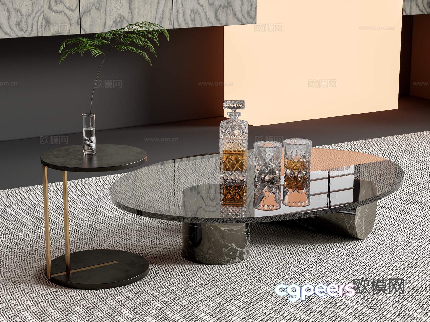 Modern coffee table 3d model Modern coffee table 3d model
