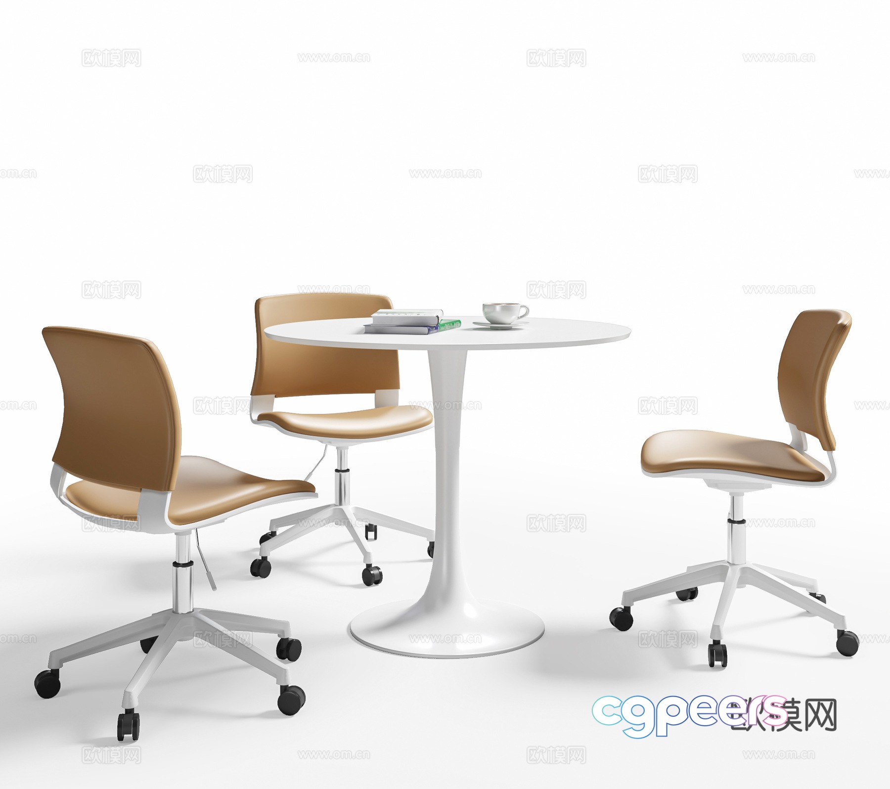 Modern casual table and chairs negotiation table and chairs chairs round table and chairs office desk and chair 3d model Modern casual table and chairs negotiation table and chairs chairs round table and chairs office desk and chair 3d model