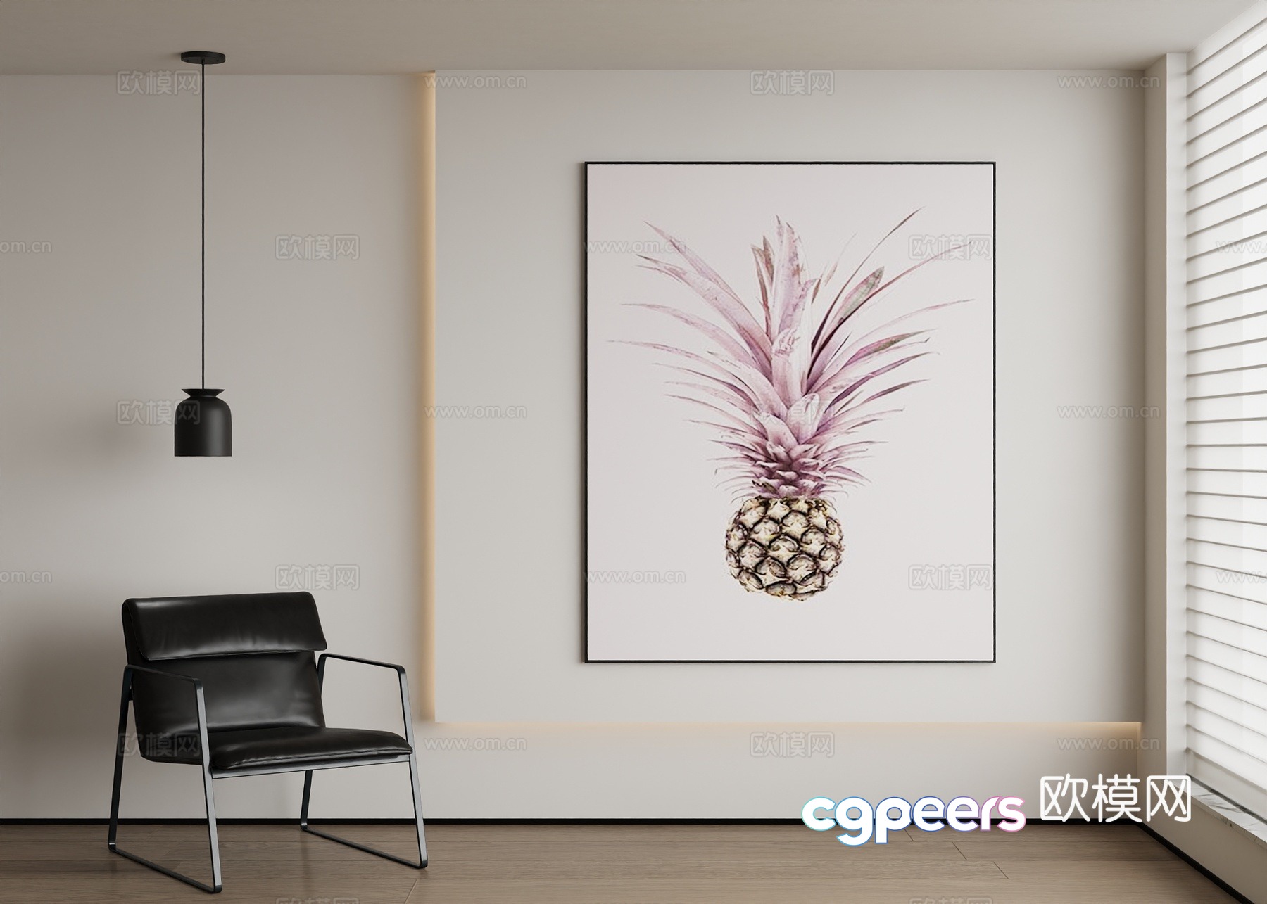 Modern decorative painting 3d model Modern decorative painting 3d model