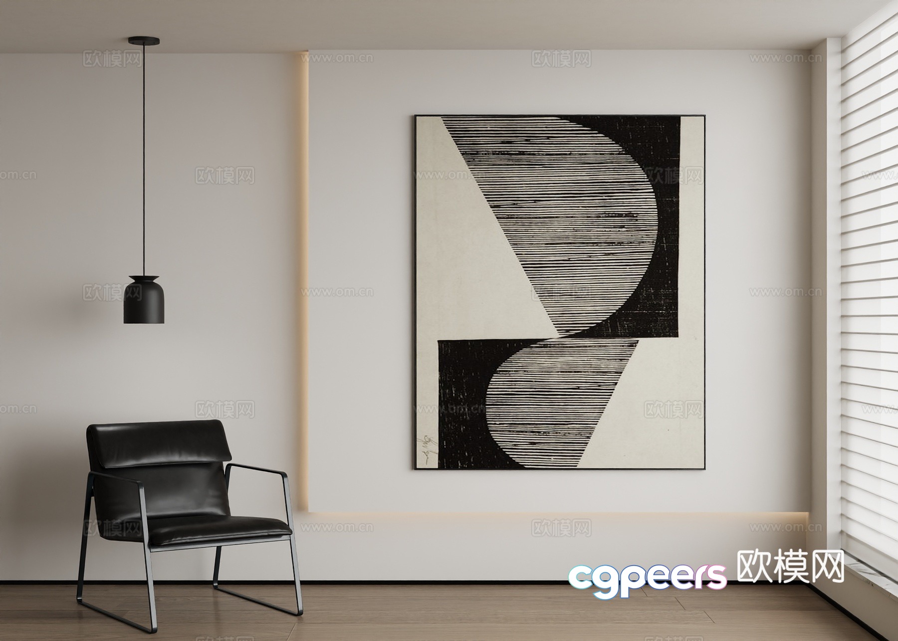 Modern decorative painting 3d model Modern decorative painting 3d model