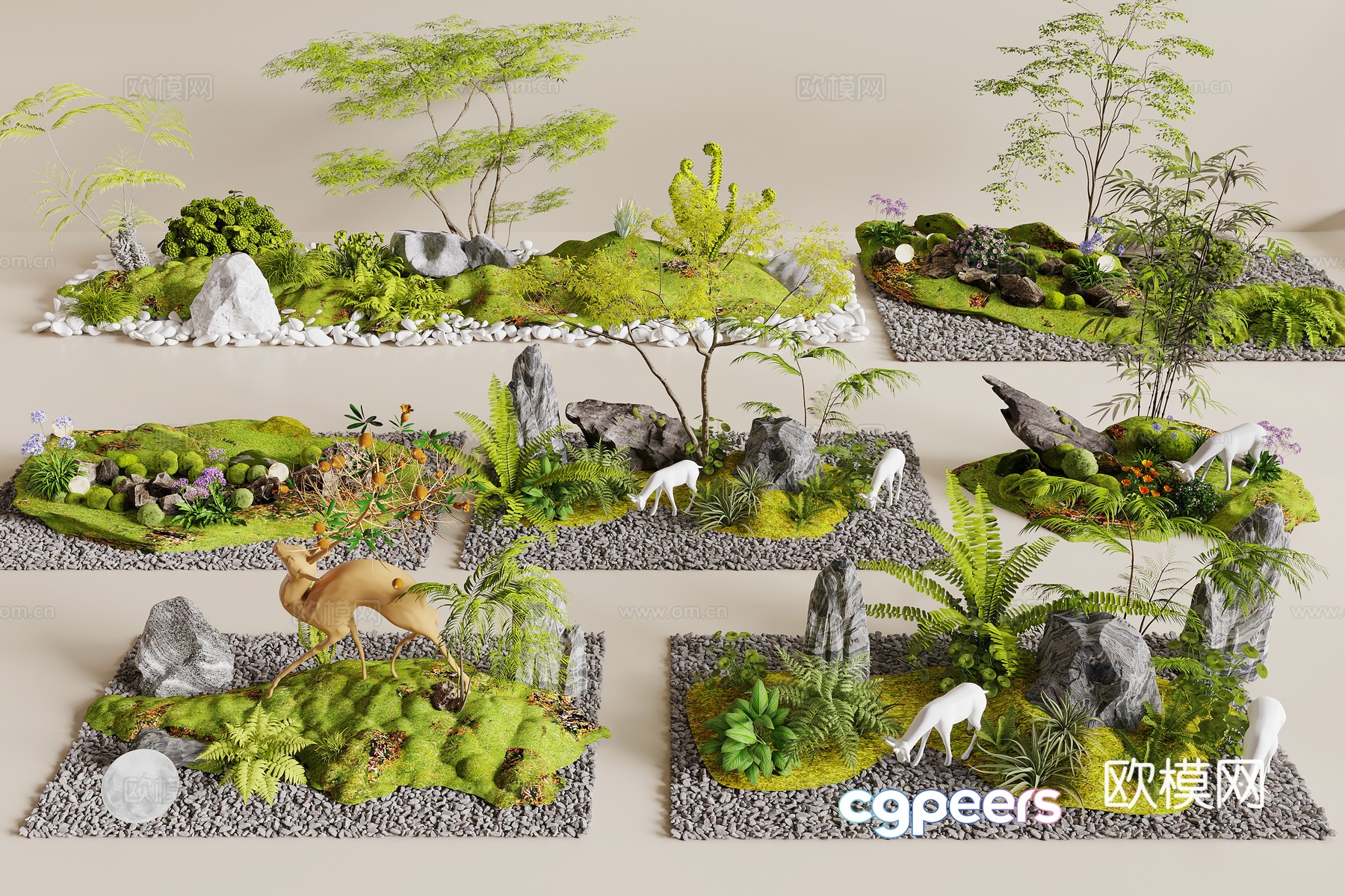Modern Landscape Landscape 3D Model Modern Landscape Landscape 3D Model