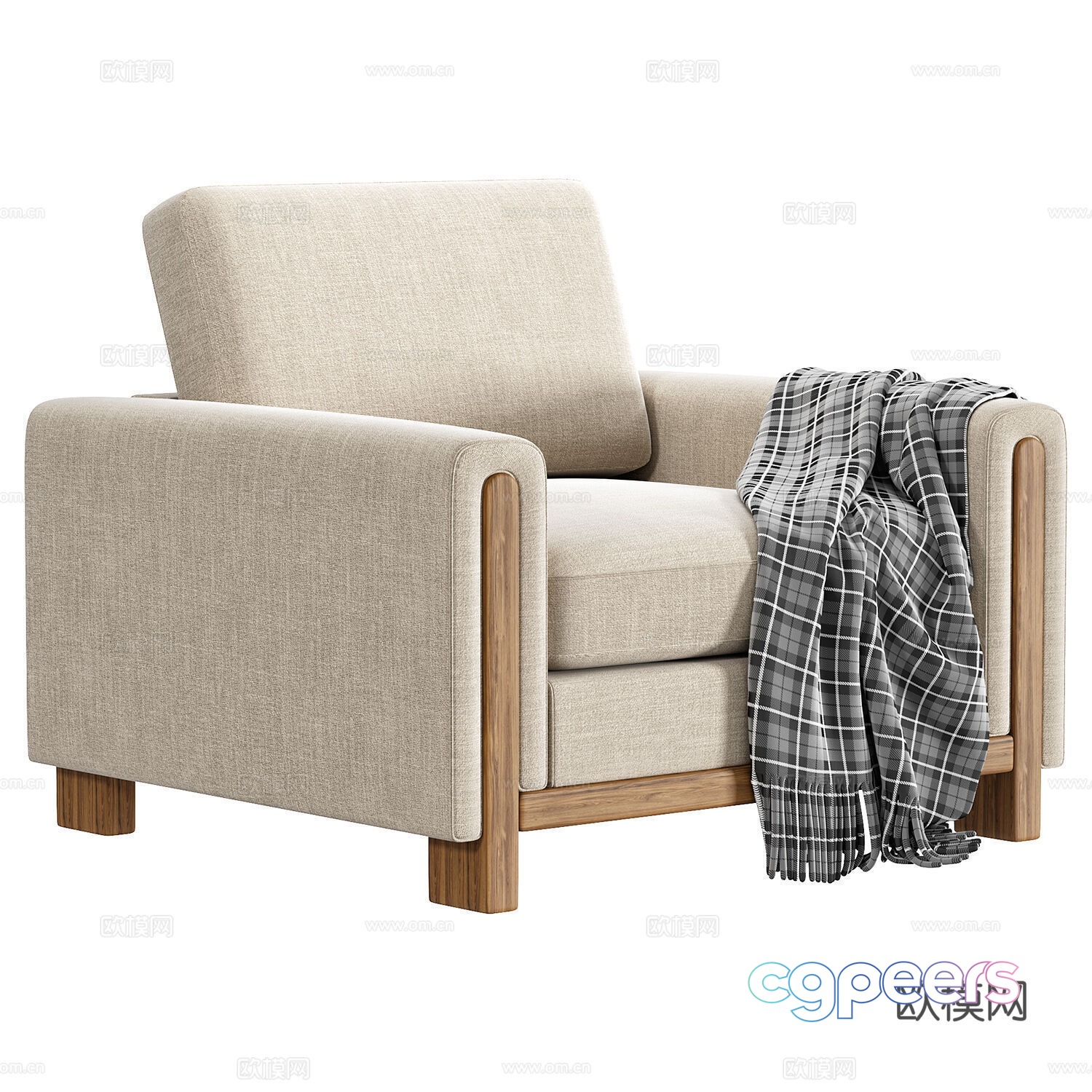 Modern single sofa casual sofa 3d model Modern single sofa casual sofa 3d model