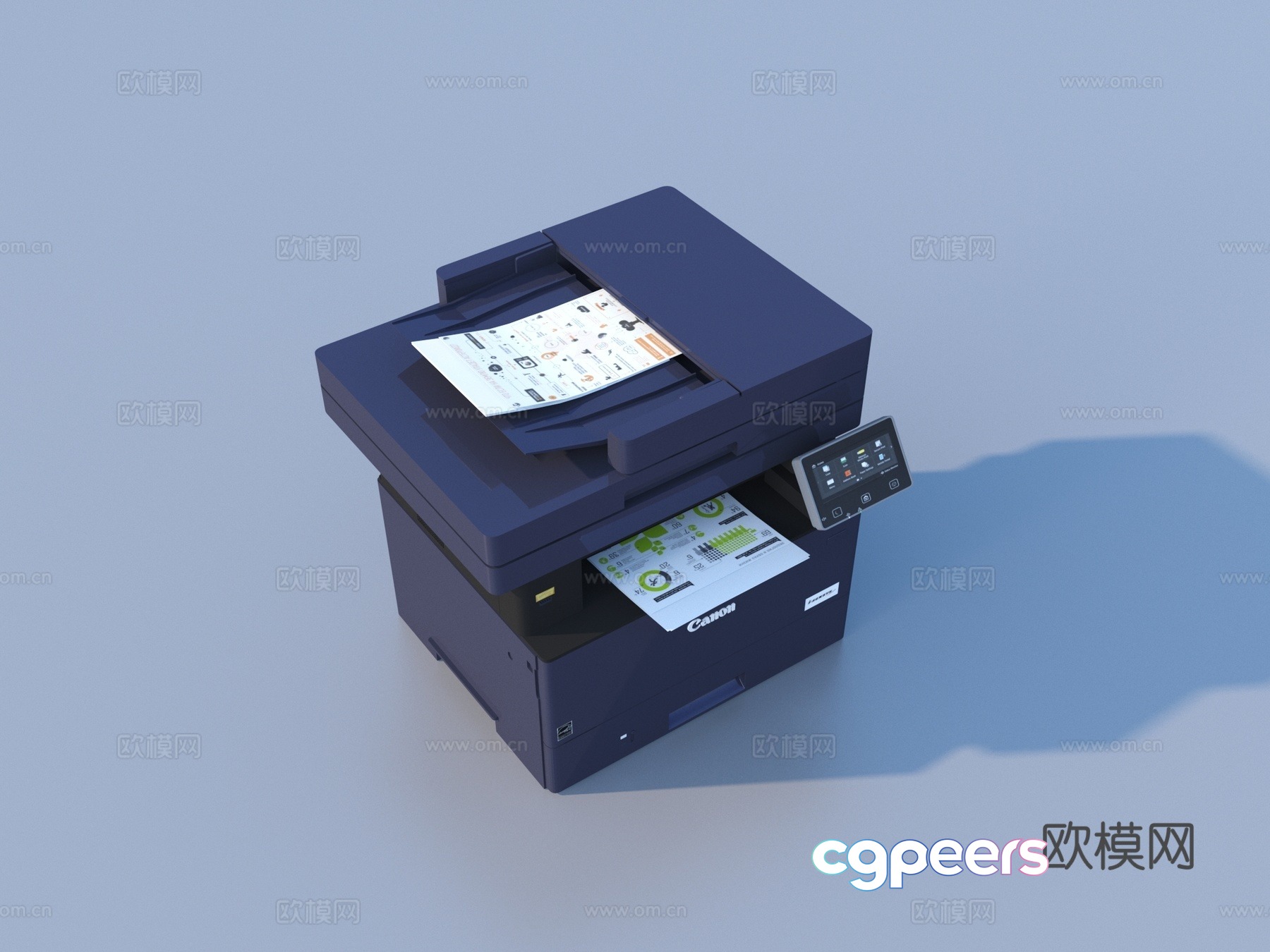 Printer Copier Office Supplies 3D Model Printer Copier Office Supplies 3D Model