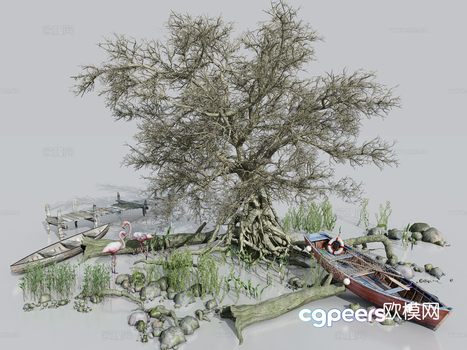 3D model of old tree 3D model of old tree