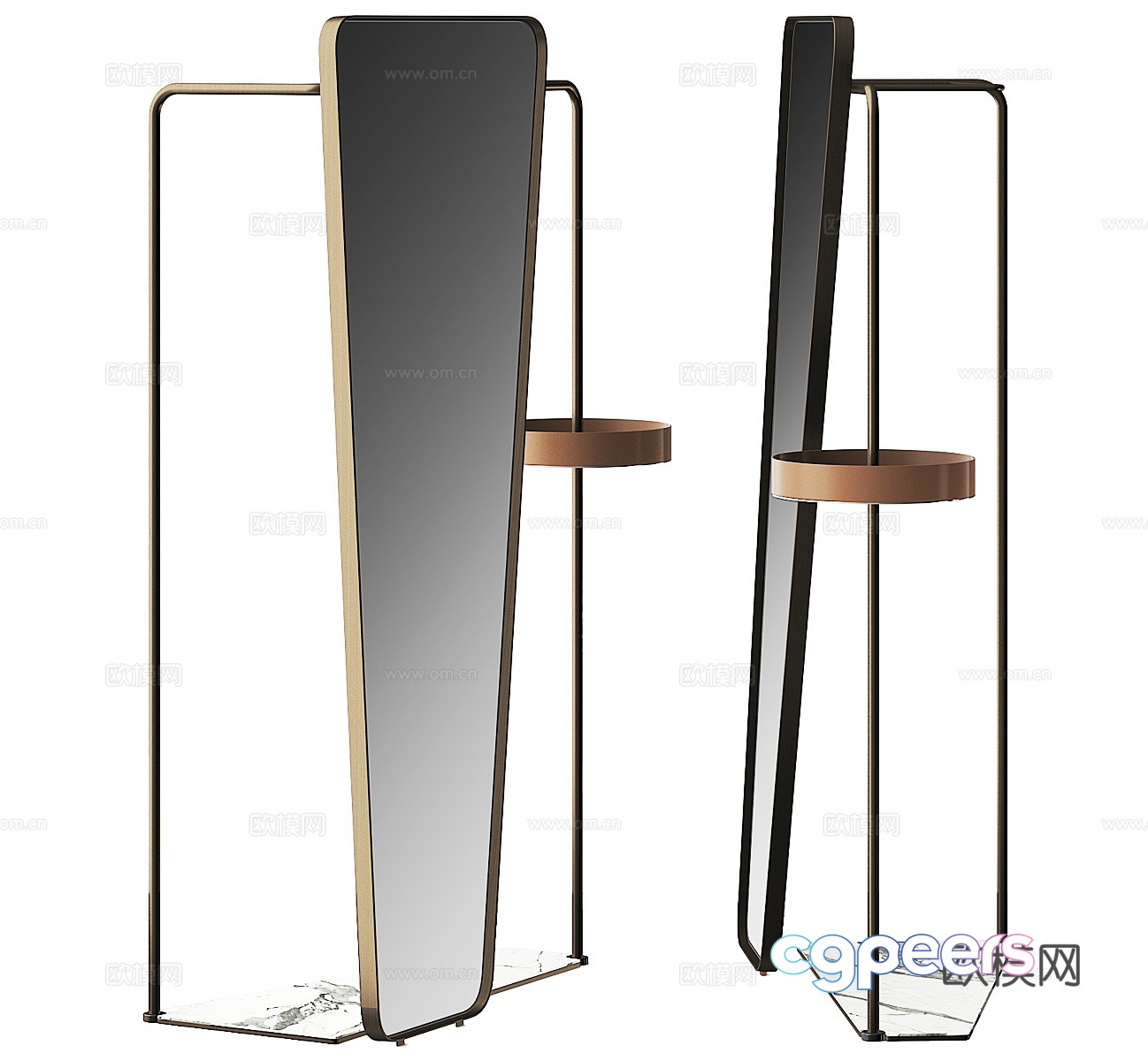 Makeup mirror Floor-standing mirror Dressing mirror Decorative mirror Dressing mirror Household mirror Full-body mirror 3D model Makeup mirror Floor-standing mirror Dressing mirror Decorative mirror Dressing mirror Household mirror Full-body mirror 3D model