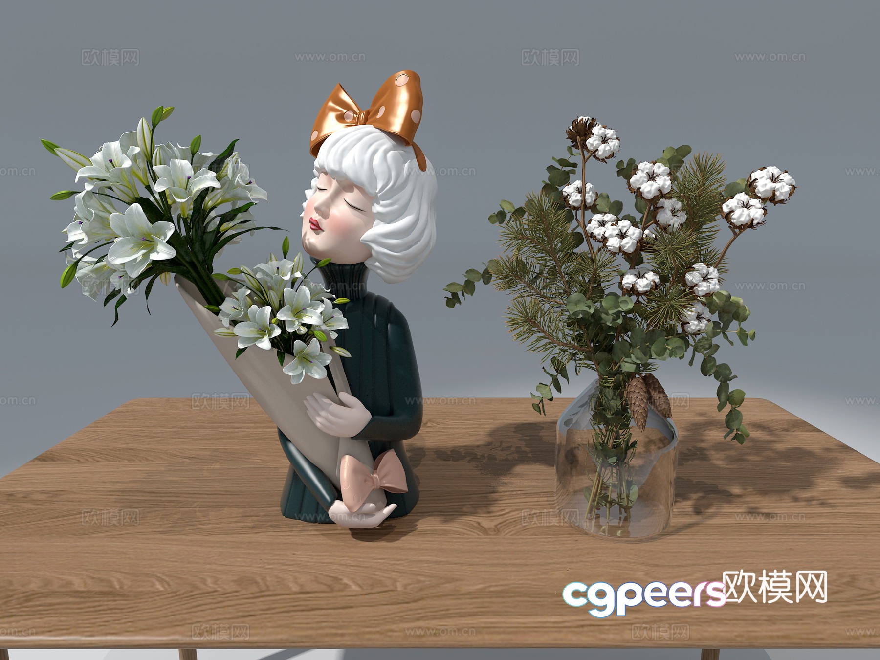 3d model of floral ornaments 3d model of floral ornaments