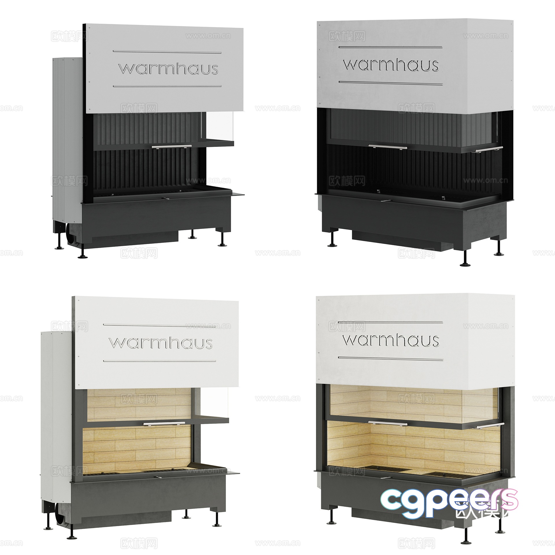 Kitchen fireplace 3d model Kitchen fireplace 3d model
