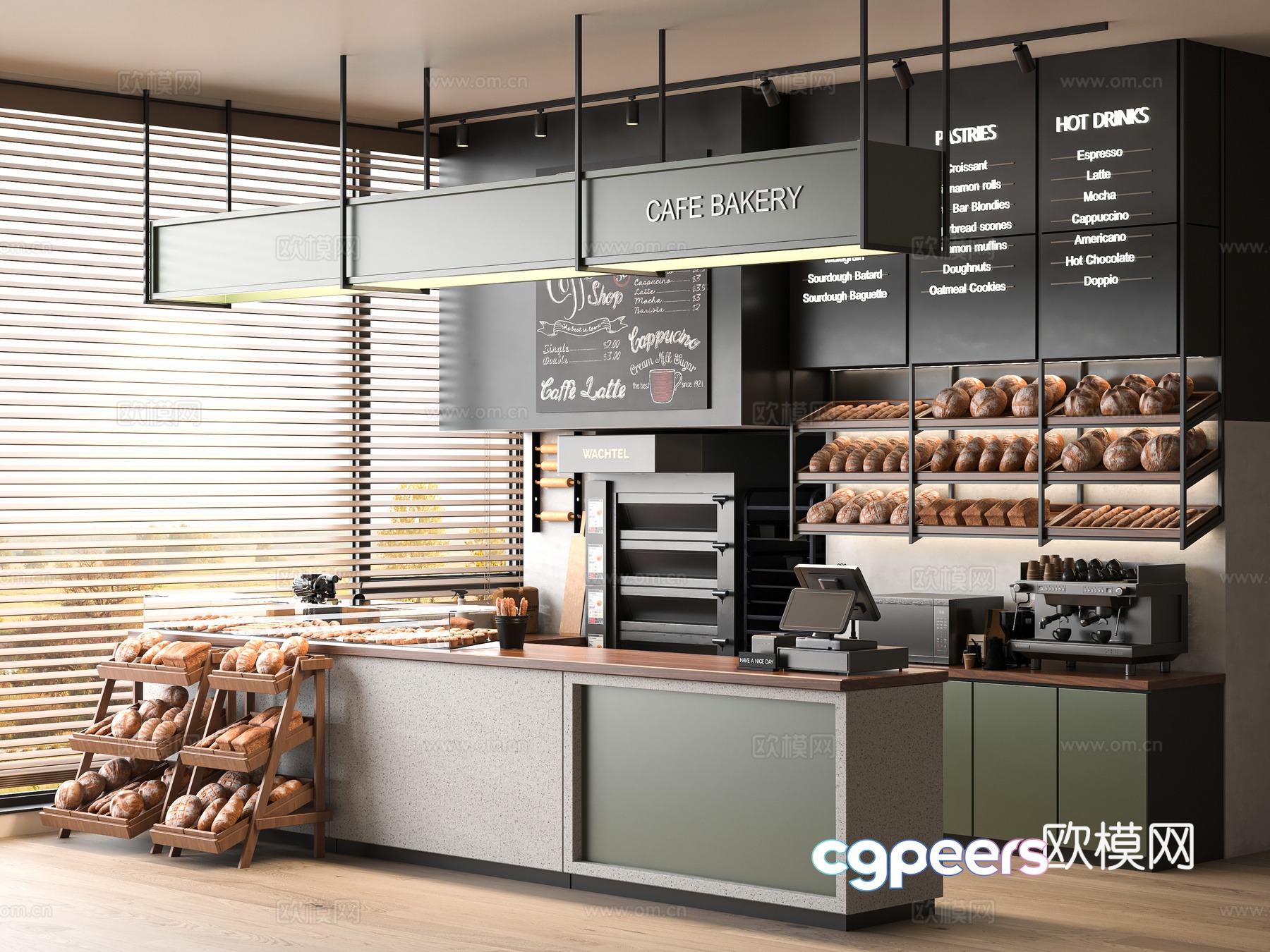Modern bakery 3d model Modern bakery 3d model