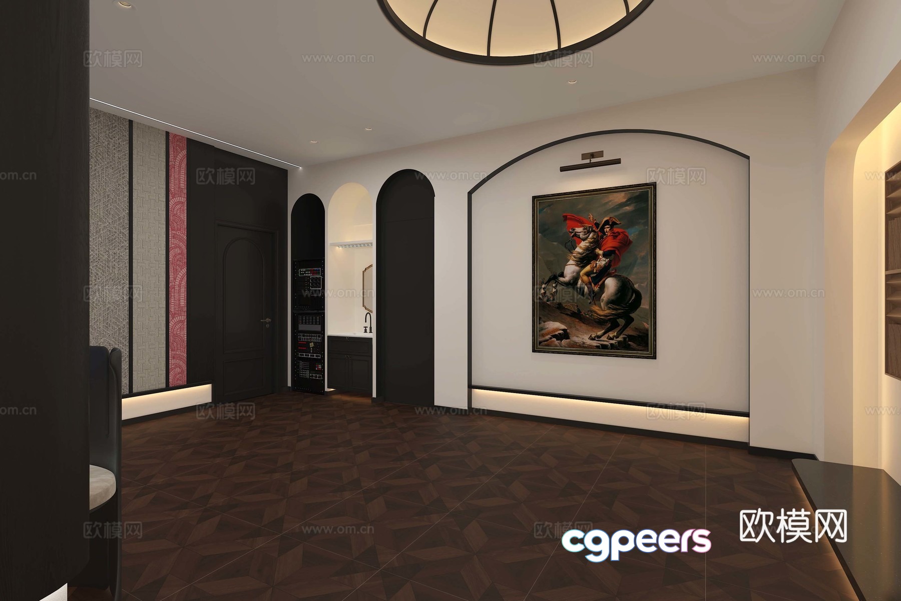 French style audio store 3d model French style audio store 3d model