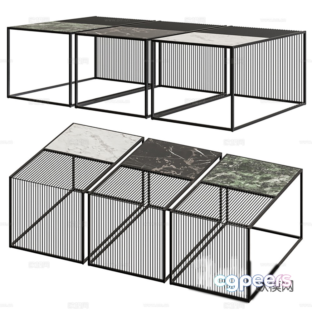 Table table coffee table coffee table combination 3D model Table table coffee table coffee table combination 3D model