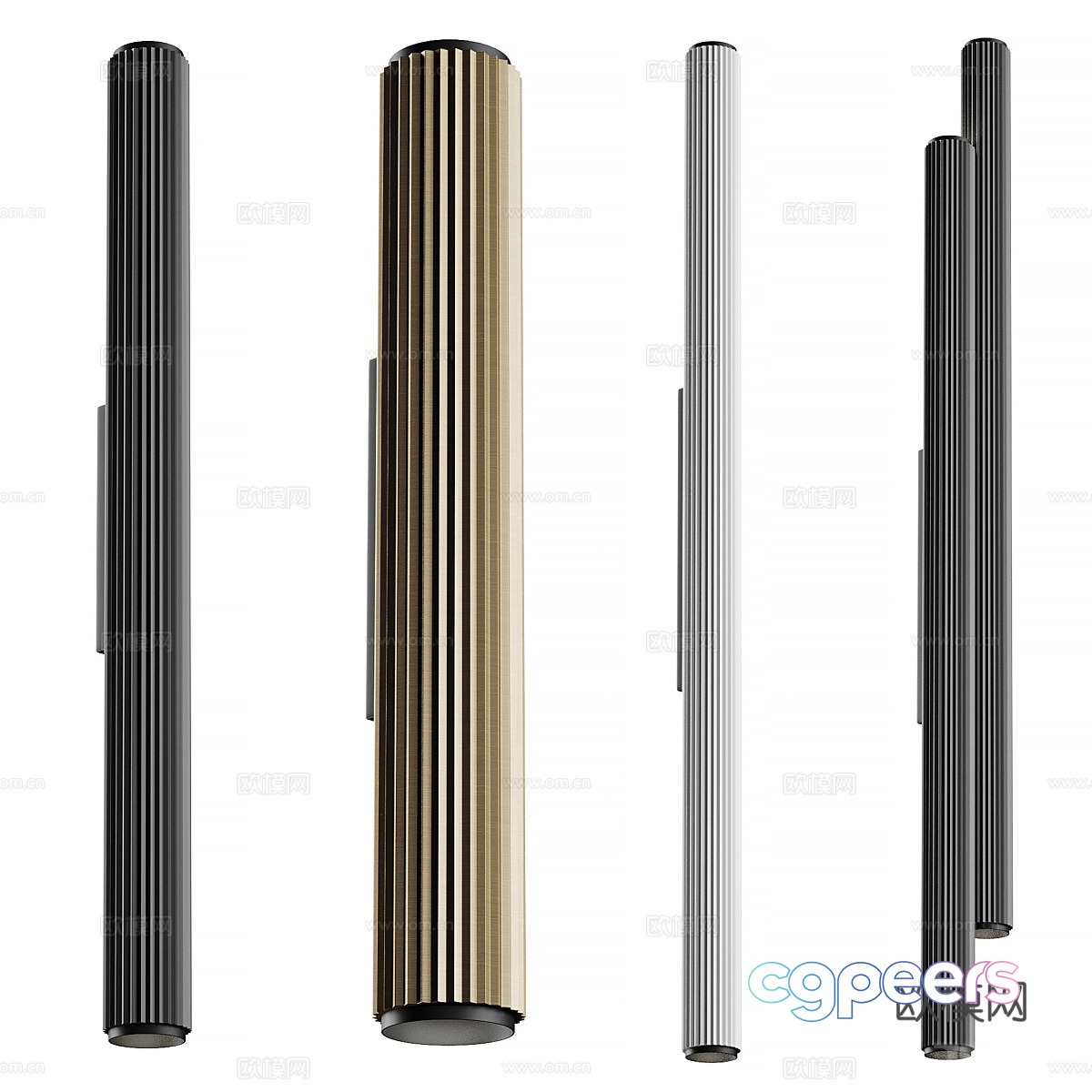 Modern Italian minimalist long wall lamp 3D model Modern Italian minimalist long wall lamp 3D model