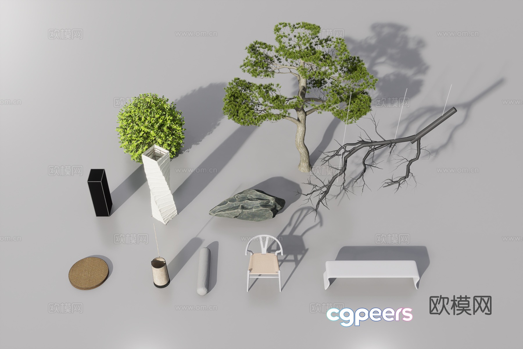3d model of interior decoration items 3d model of interior decoration items