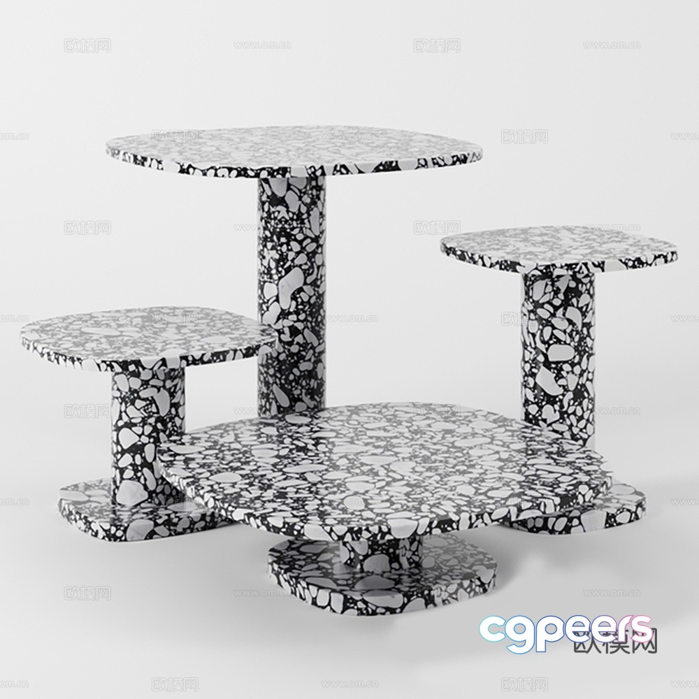 Table table coffee table coffee table combination 3D model Table table coffee table coffee table combination 3D model