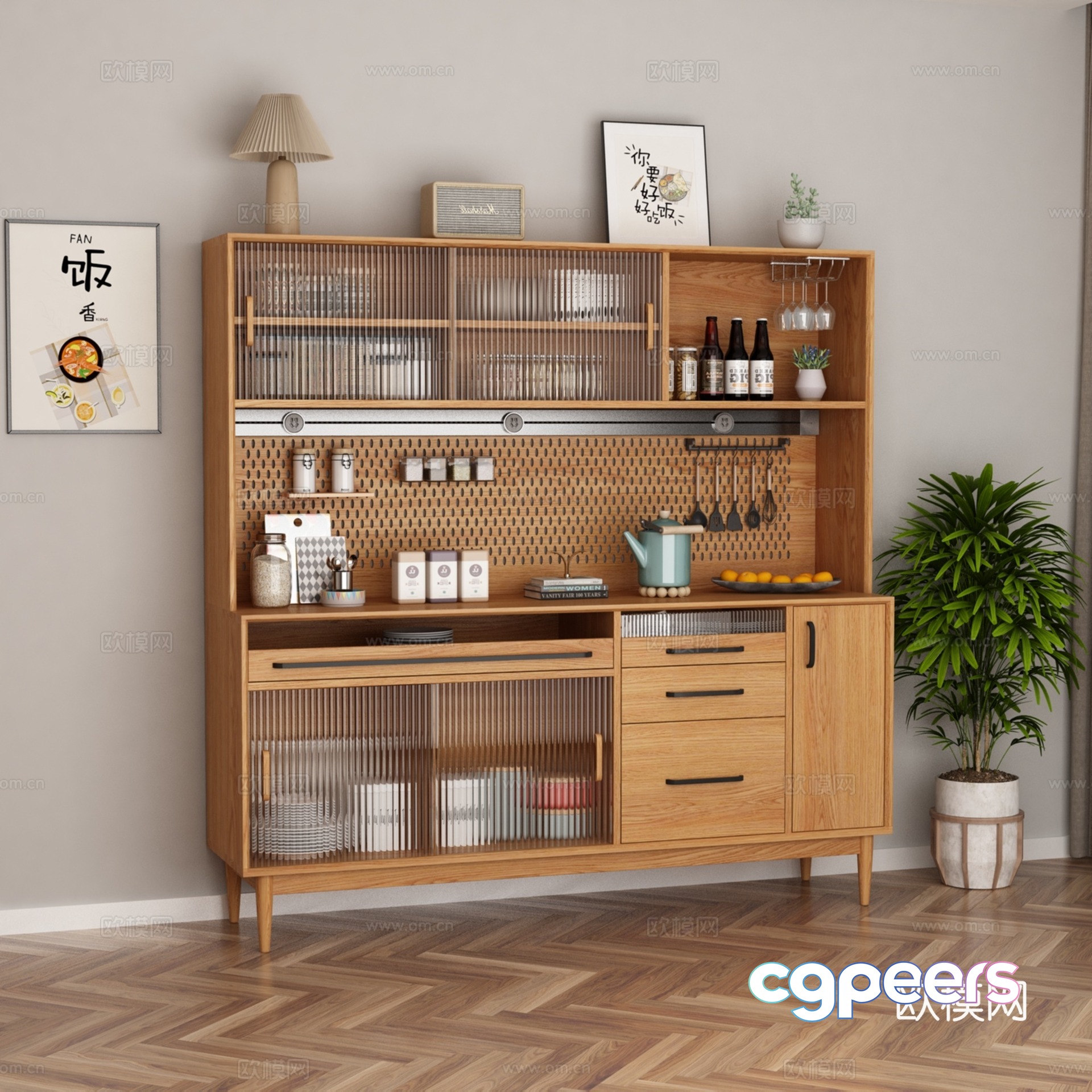 Sideboard 3D Model Sideboard 3D Model