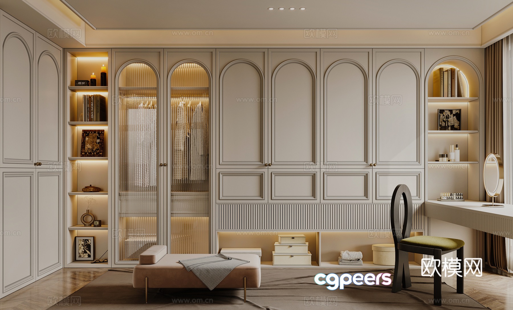 French cloakroom 3d model French cloakroom 3d model