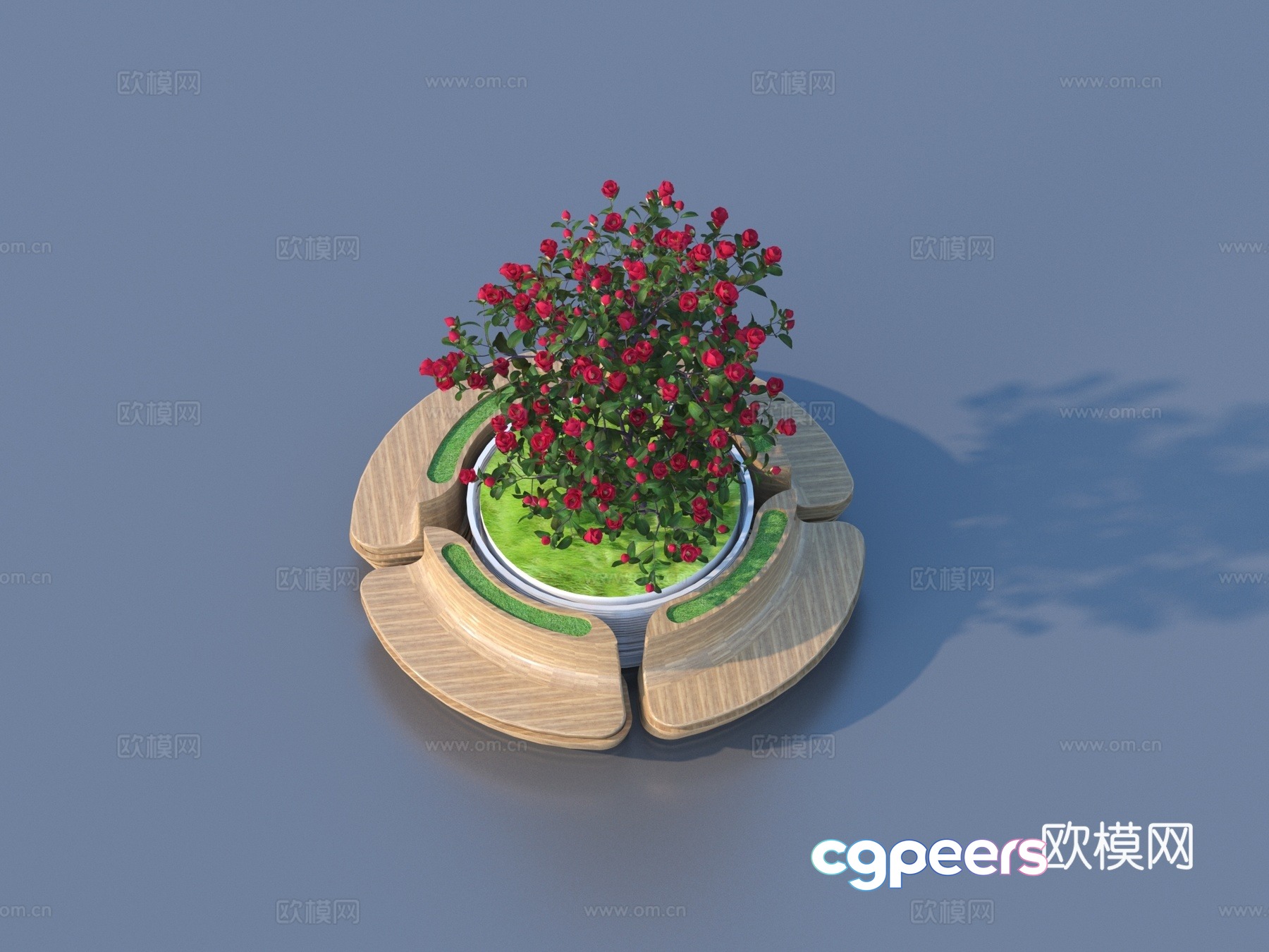 Tree Pool Sitting Bench Tree Pool Flower Bed 3D Model Tree Pool Sitting Bench Tree Pool Flower Bed 3D Model