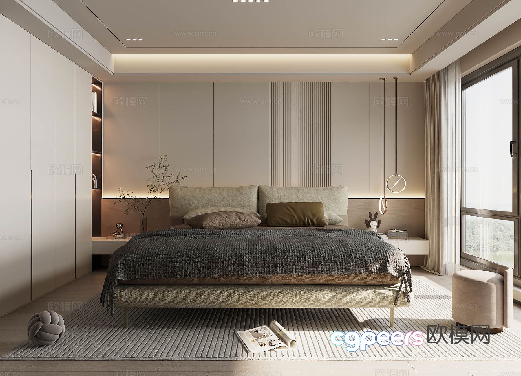 Modern home bedroom master bedroom 3d model Modern home bedroom master bedroom 3d model