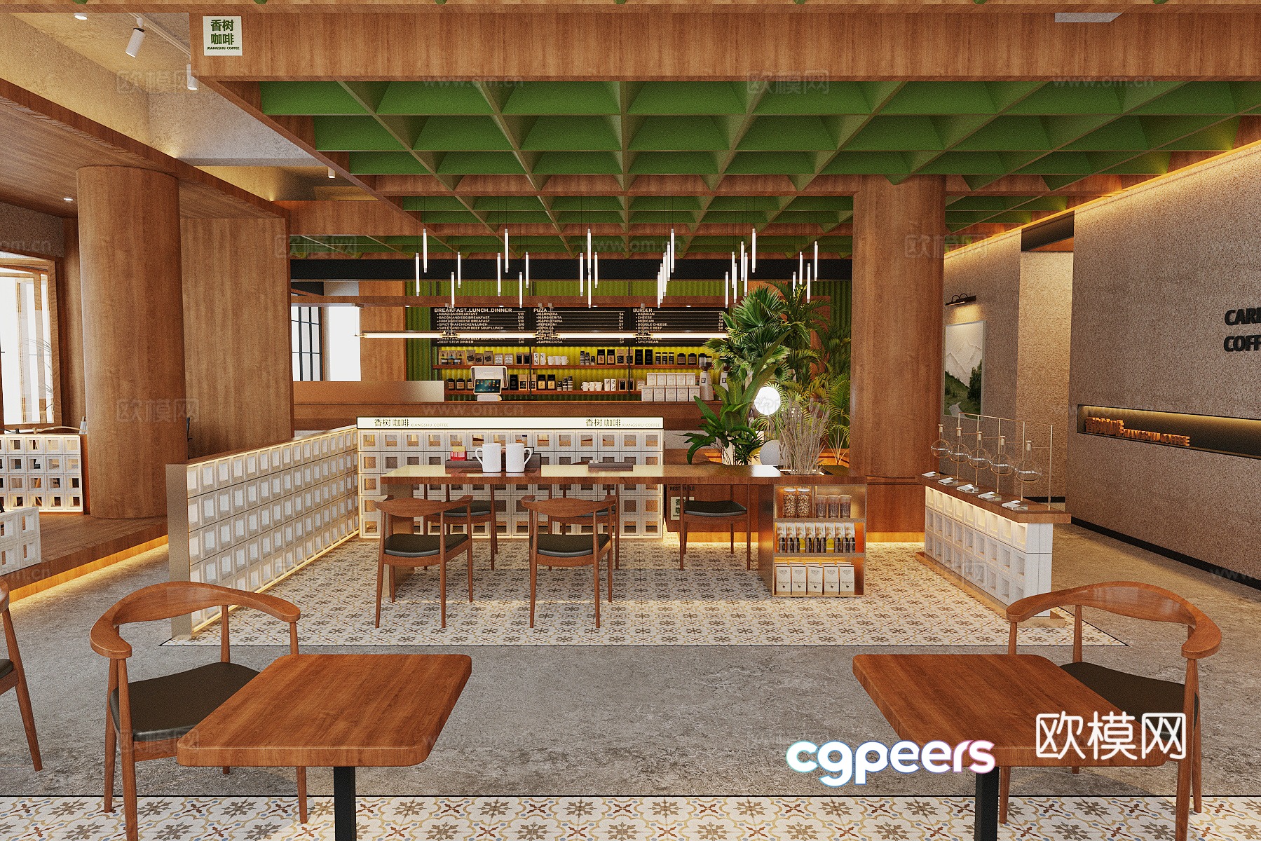 Log Wind Cafe 3d Model Log Wind Cafe 3d Model