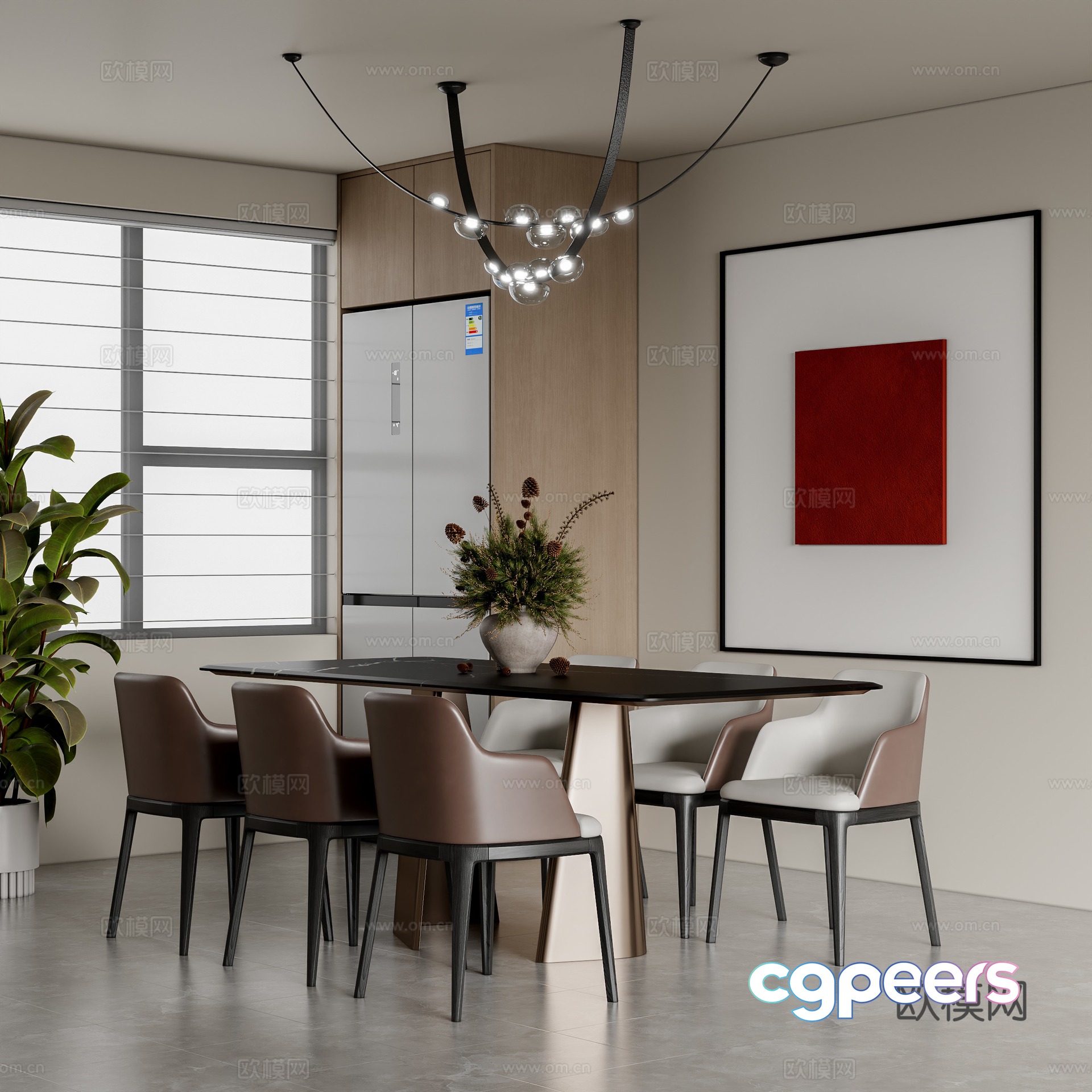 Modern restaurant 3d model Modern restaurant 3d model