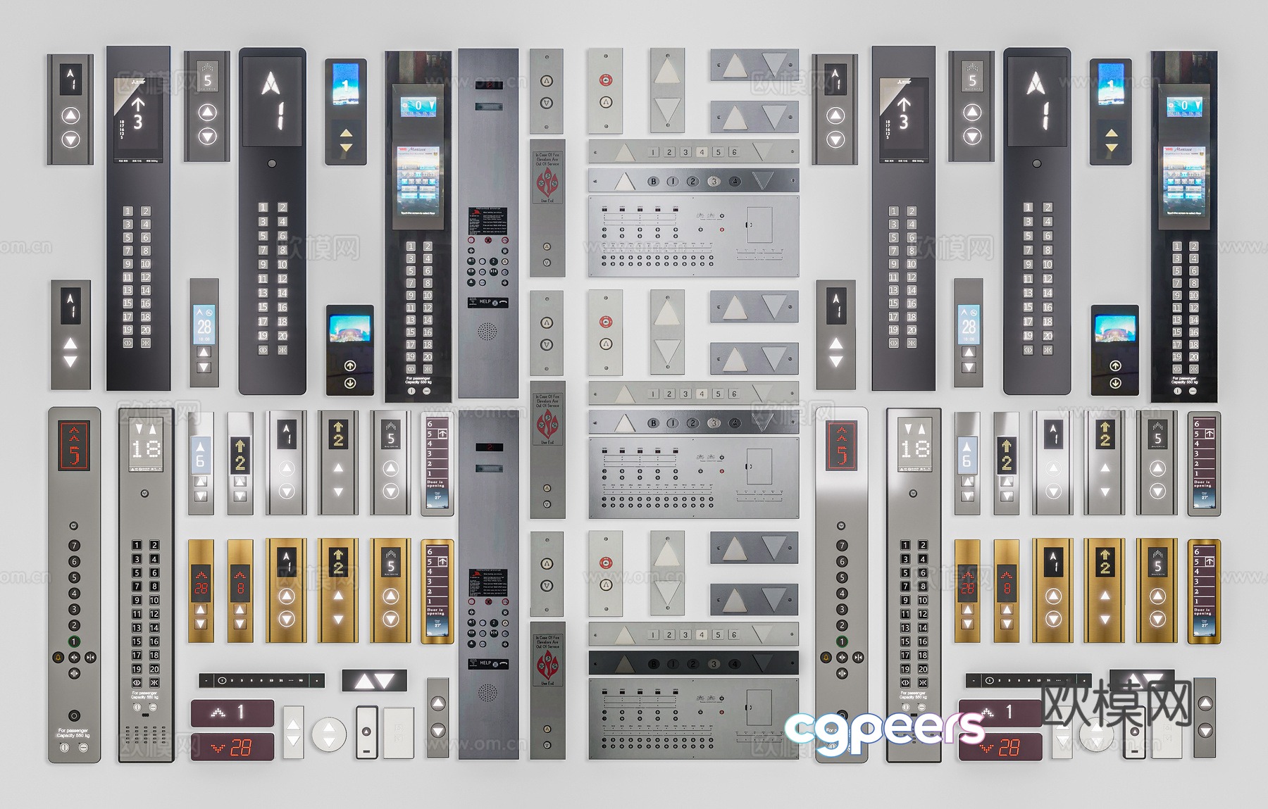 Modern elevator buttons elevator switches elevator operation panel buttons elevator buttons elevator buttons elevator 3d model Modern elevator buttons elevator switches elevator operation panel buttons elevator buttons elevator buttons elevator 3d model