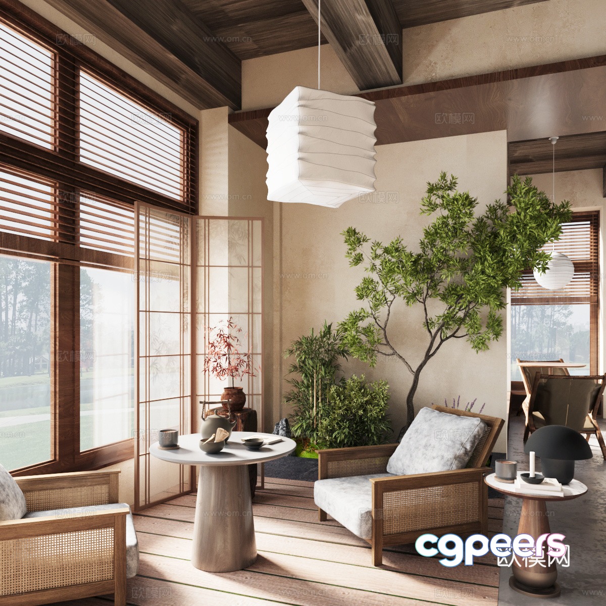 3D model of medieval style cafe corner 3D model of medieval style cafe corner