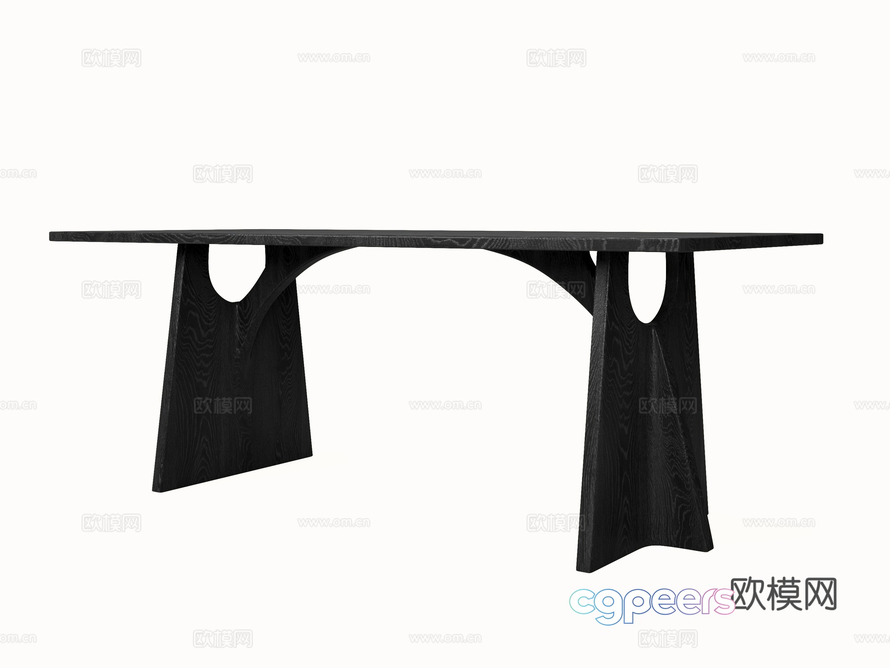 Modern dining table 3d model Modern dining table 3d model