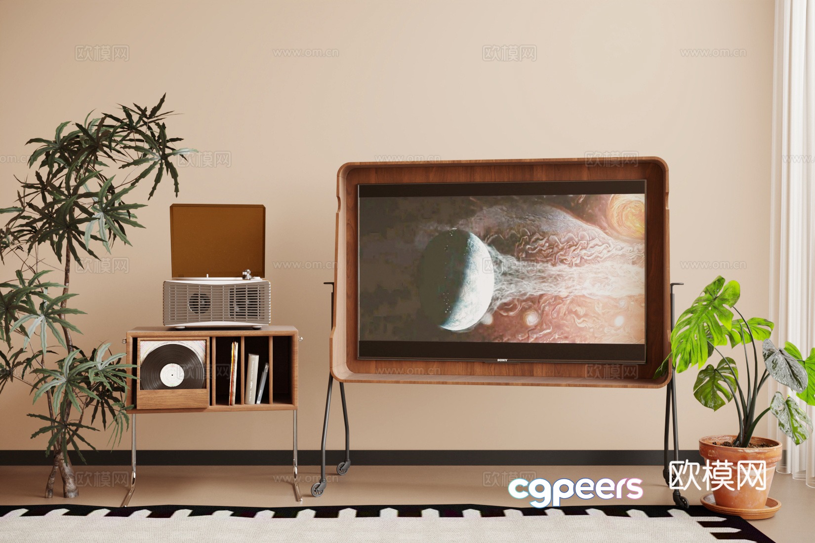 Mobile TV Mobile TV Stand 3D Model Mobile TV Mobile TV Stand 3D Model