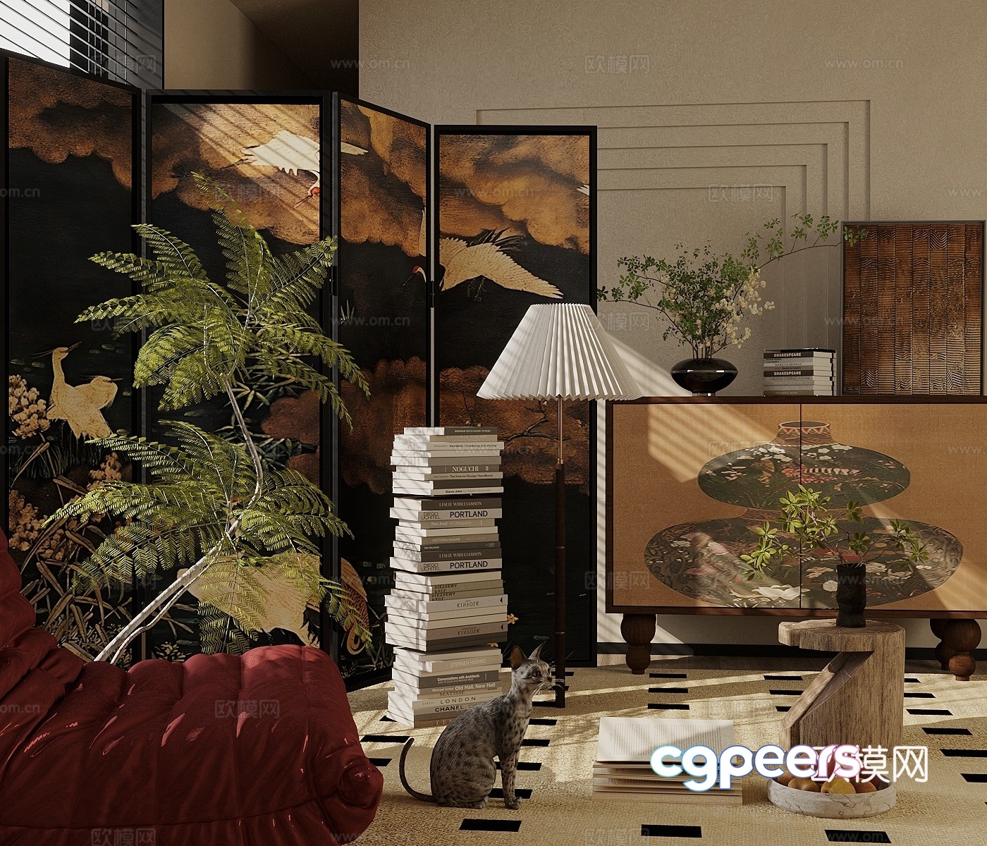 Middle-aged screen 3d model Middle-aged screen 3d model