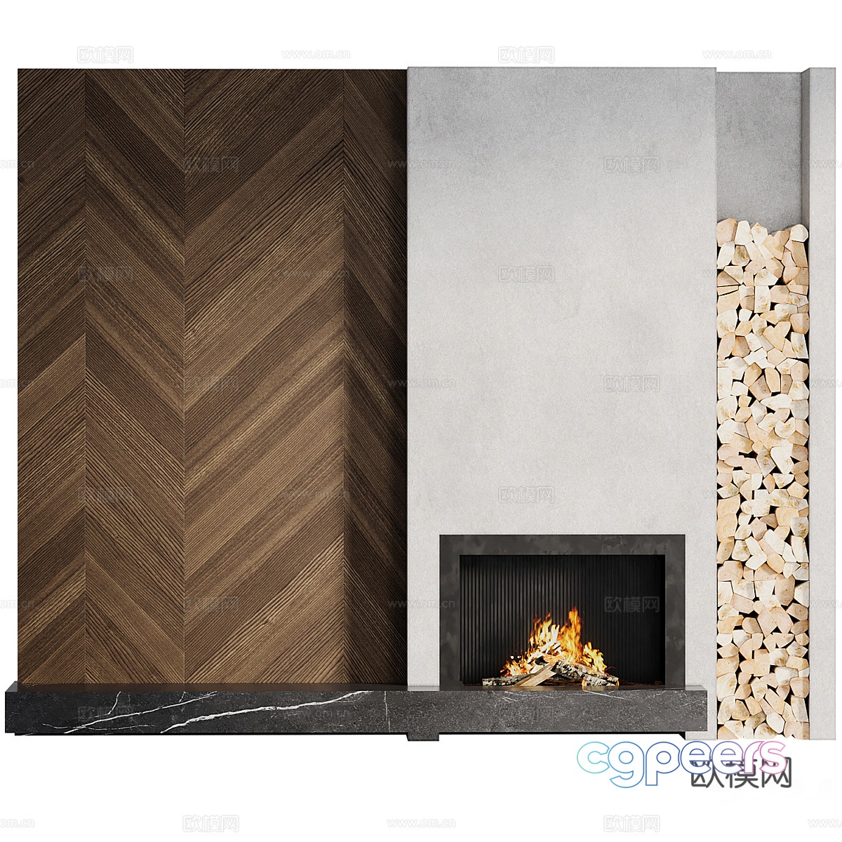 Fireplace 3d model Fireplace 3d model