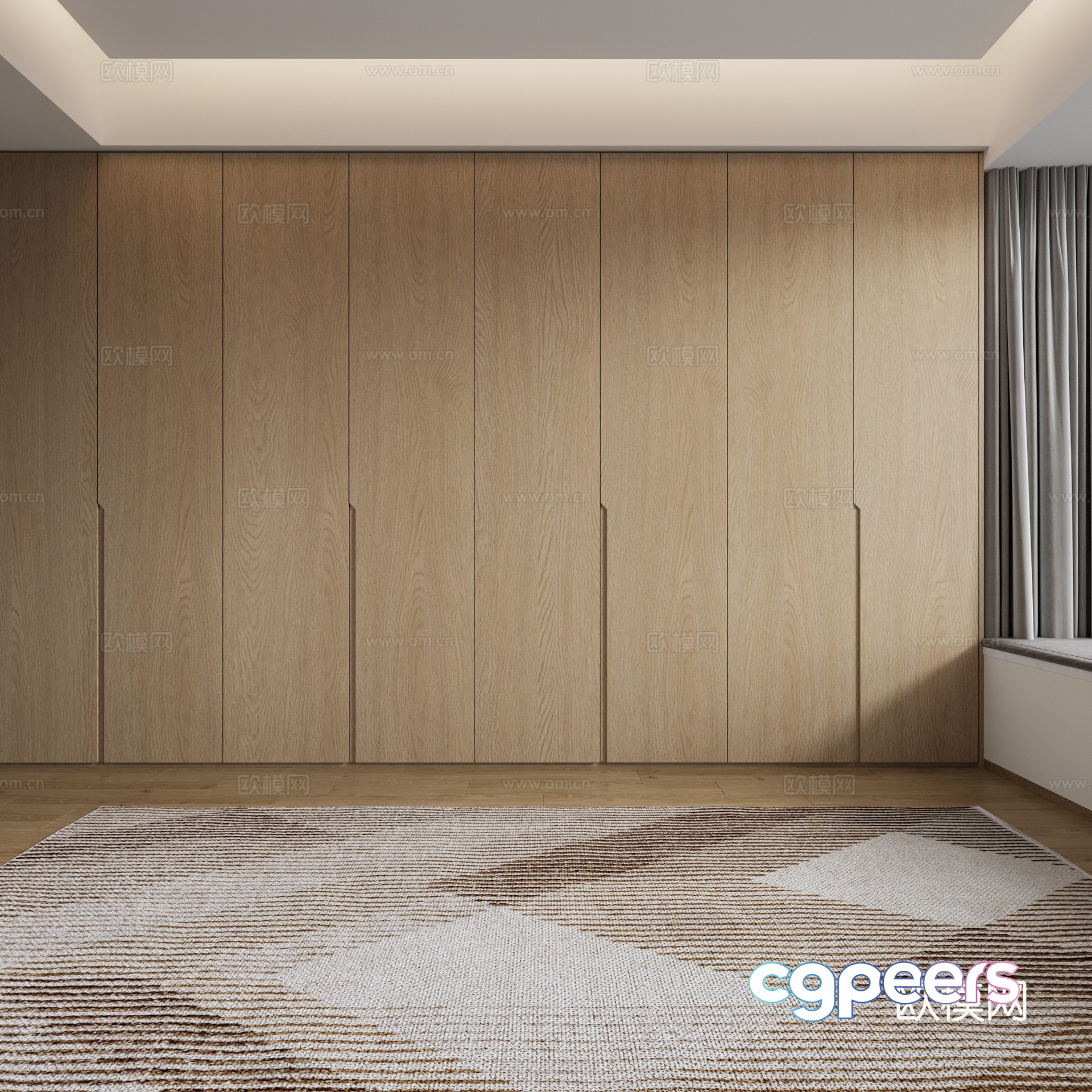 Log wind wardrobe 3d model Log wind wardrobe 3d model