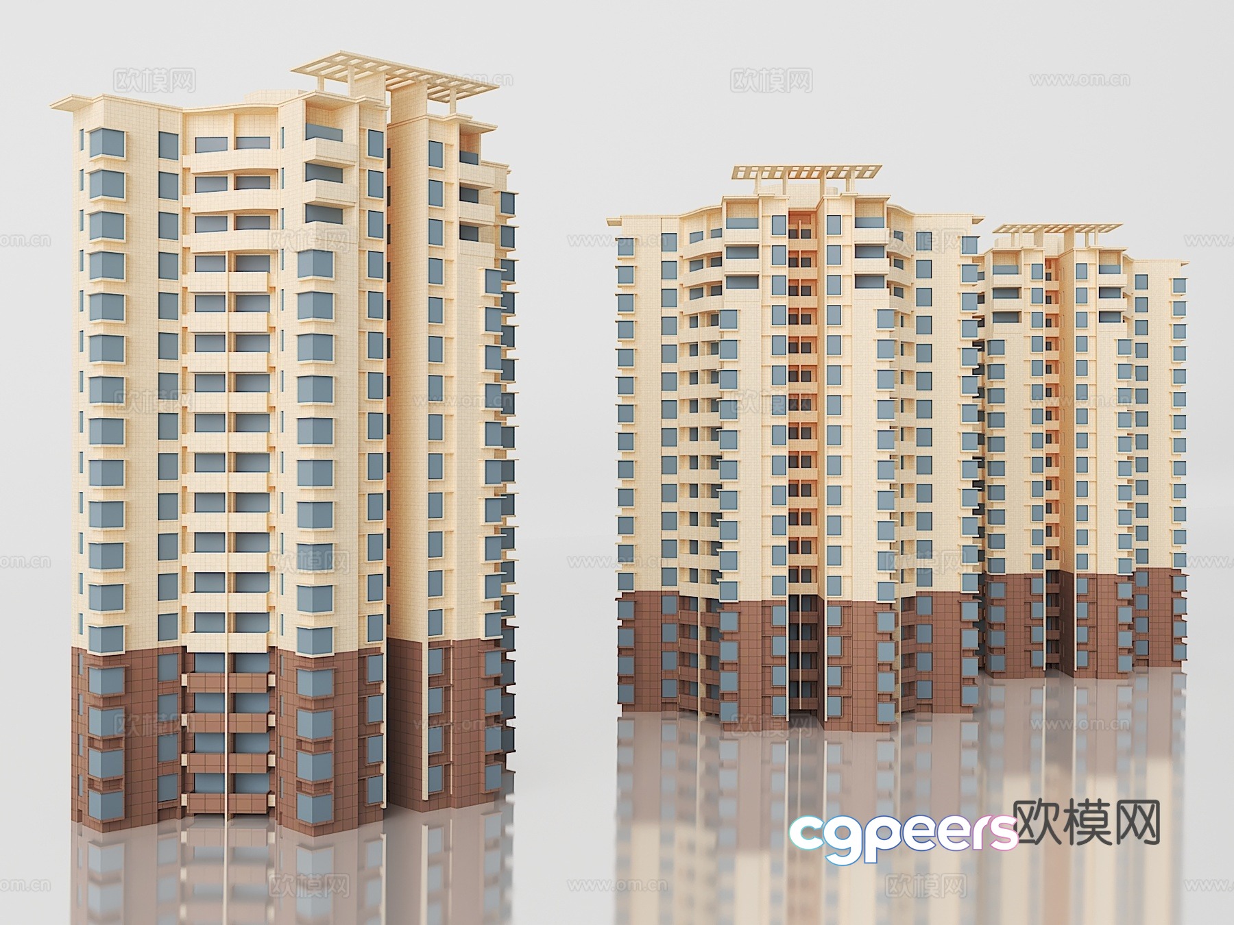 3D model of residential building 3D model of residential building