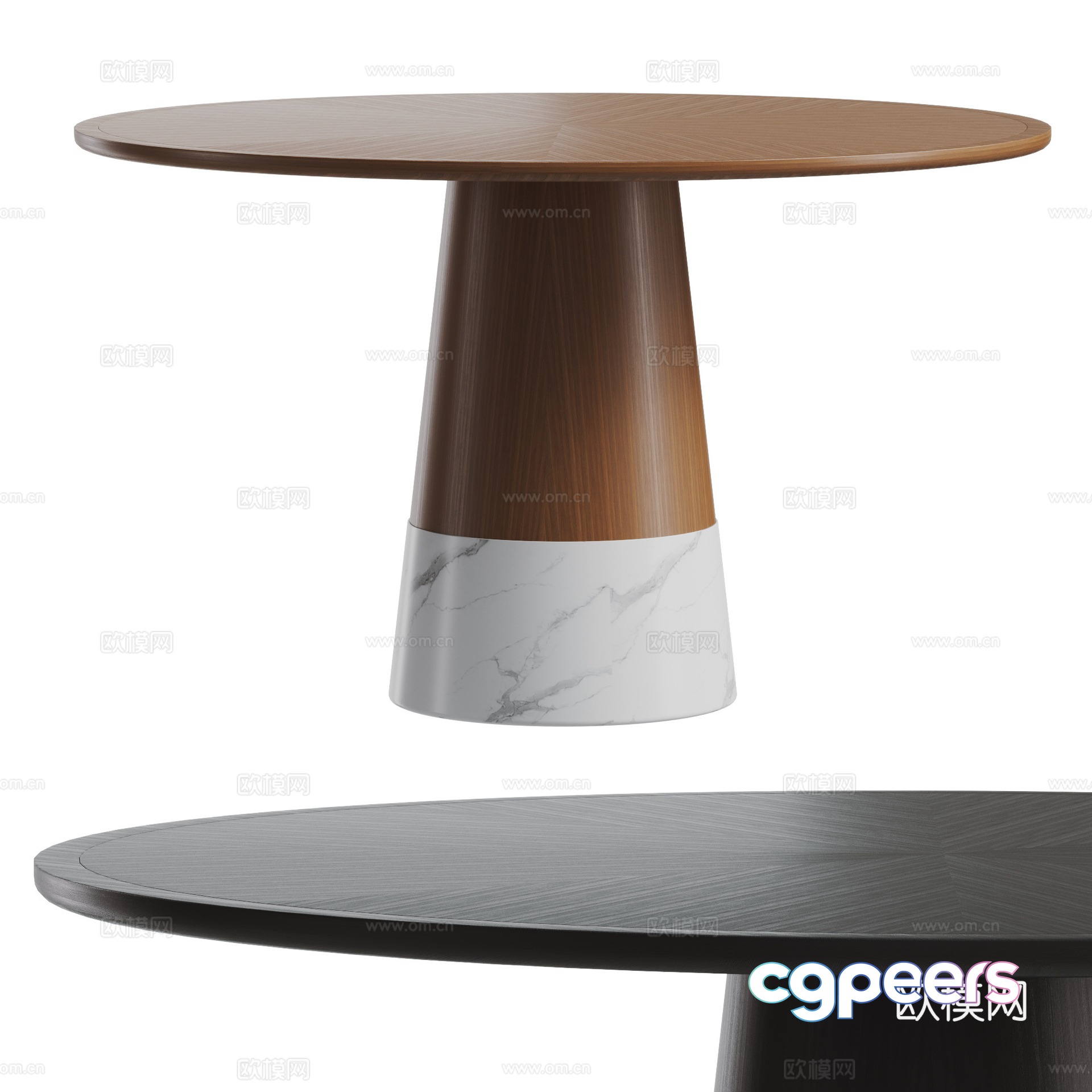 Modern dining table medieval dining table round dining table solid wood dining table stone dining table 3D model Modern dining table medieval dining table round dining table solid wood dining table stone dining table 3D model