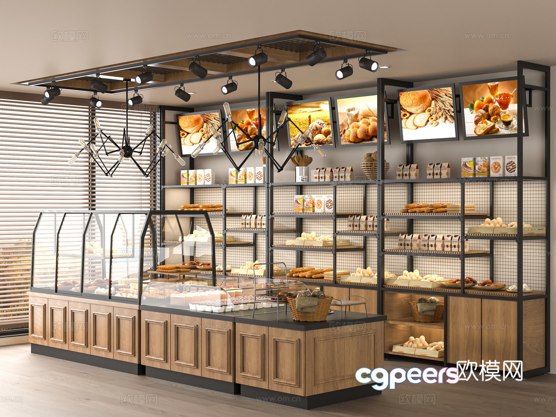 Modern bakery 3d model Modern bakery 3d model