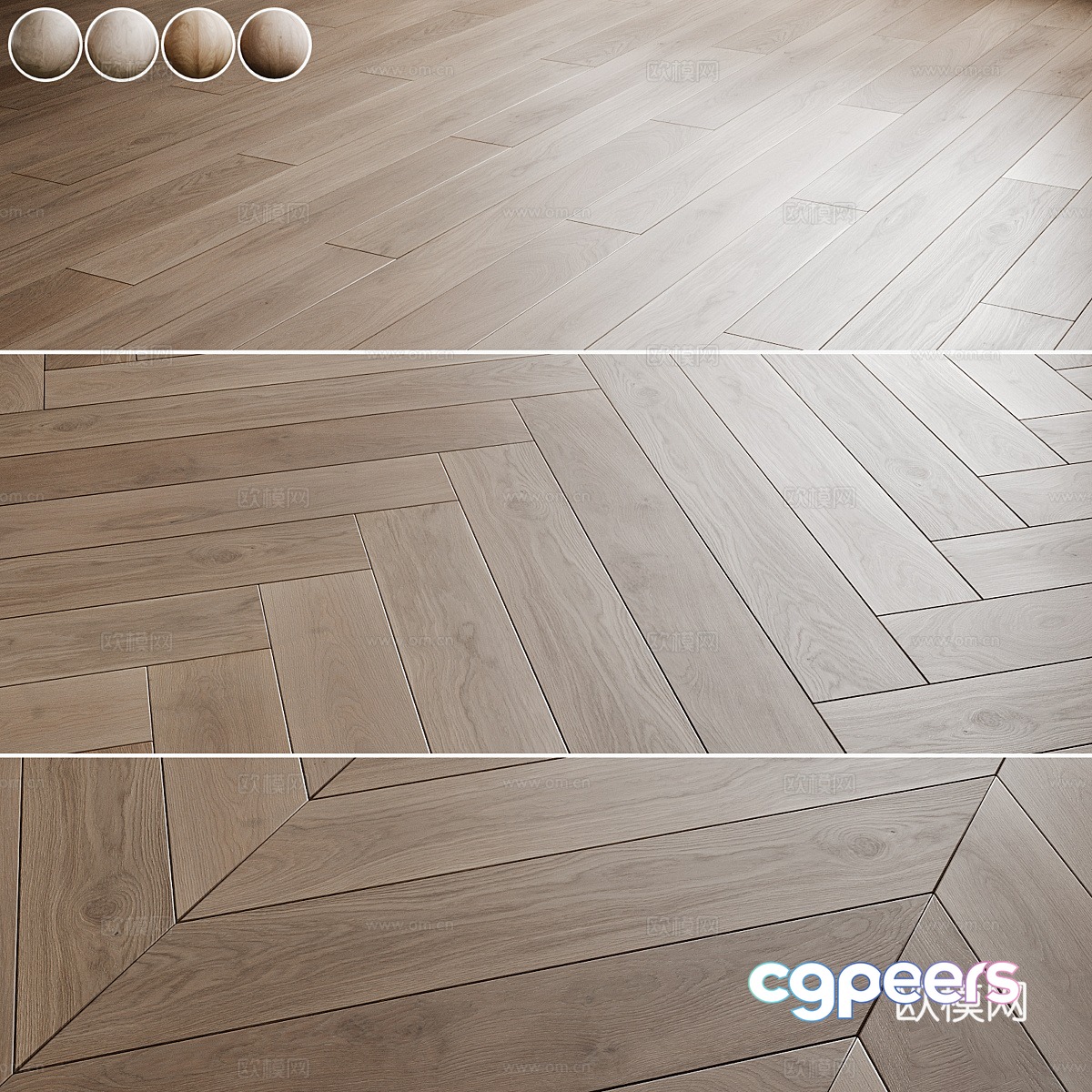 New Chinese wooden floor material 3D model New Chinese wooden floor material 3D model