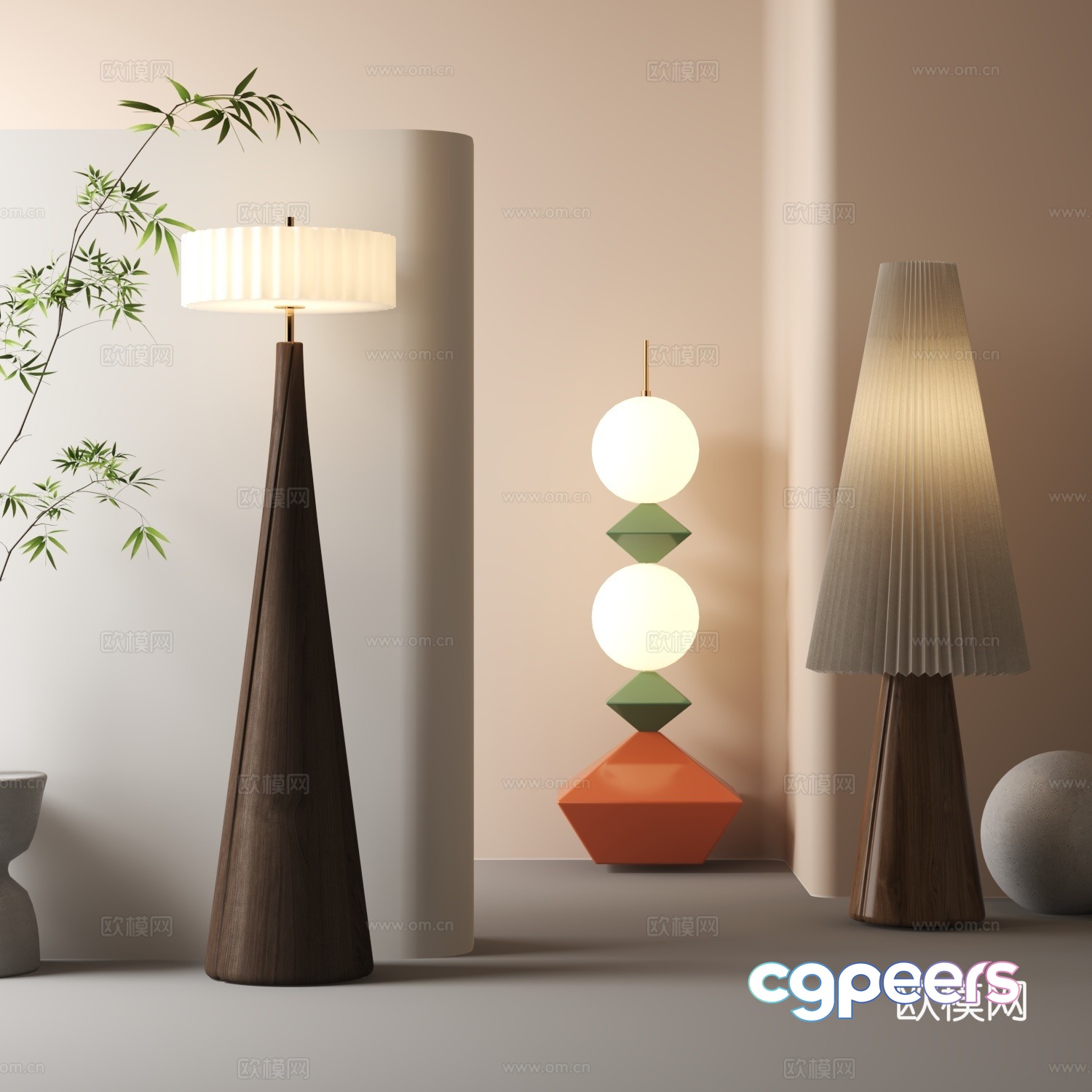 Modern lantern 3d model Modern lantern 3d model